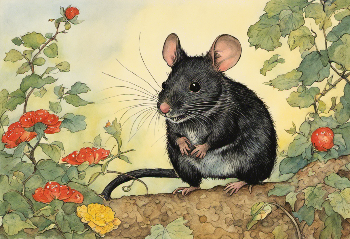 Contemporaneo fumetto americano ingenuo, un topo - Poster