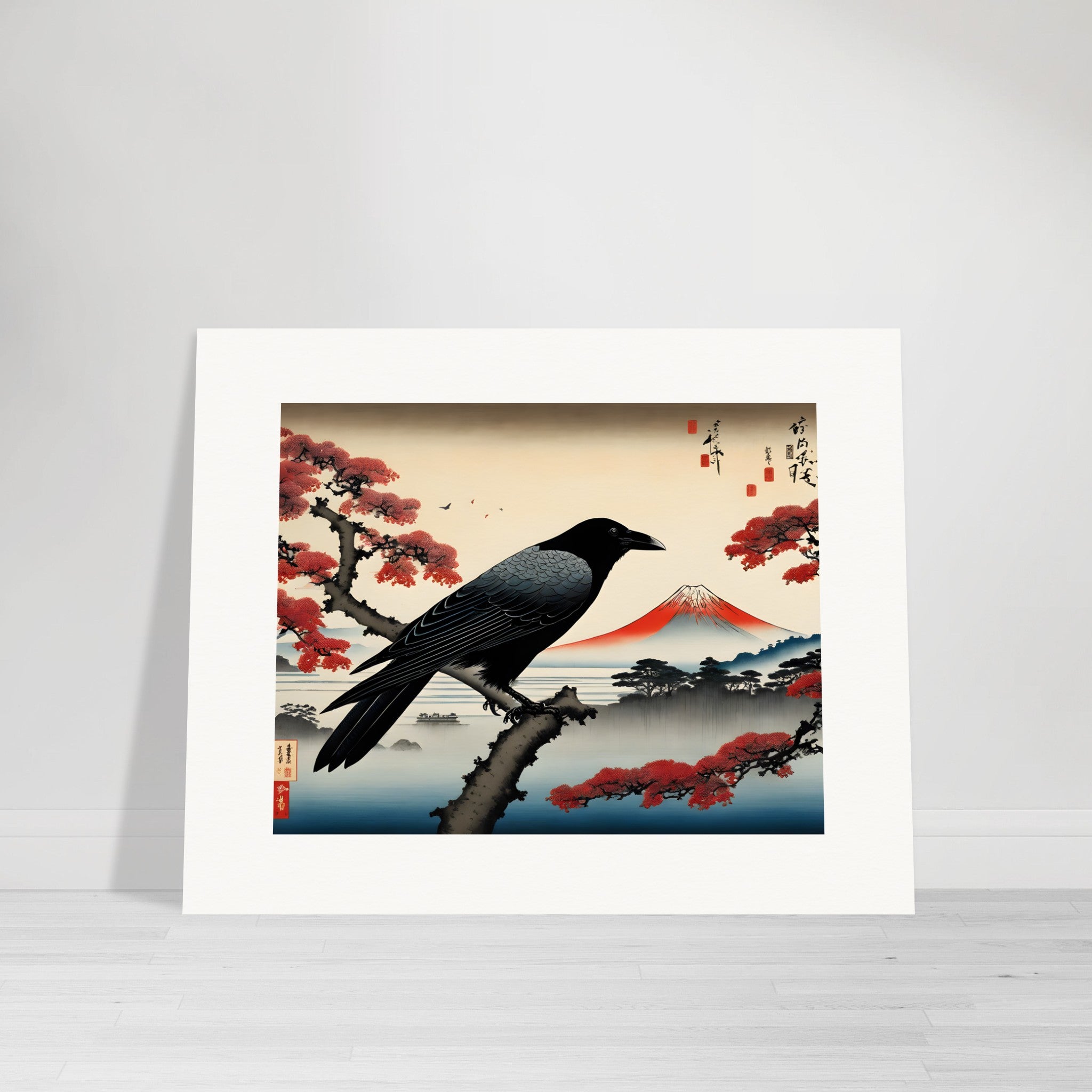 Viste poetiche ukiyo-e, momenti fugaci, Corvo - Poster