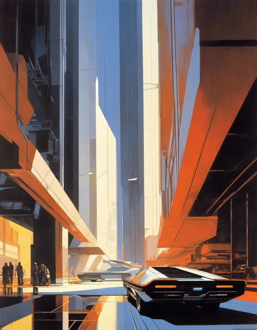 Design industriale americano futuristico - Poster