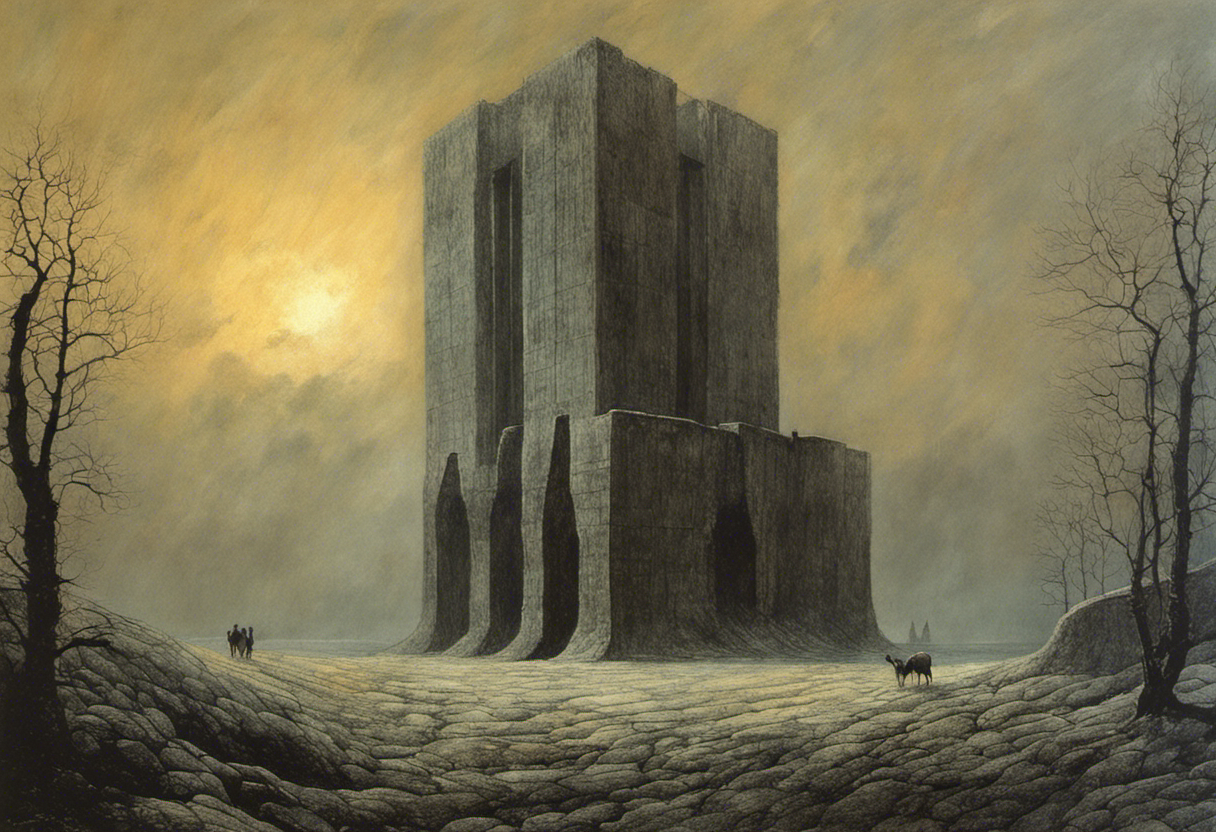 Bande dessinée atmosphérique, sombre et mystique, la prison - Affiche