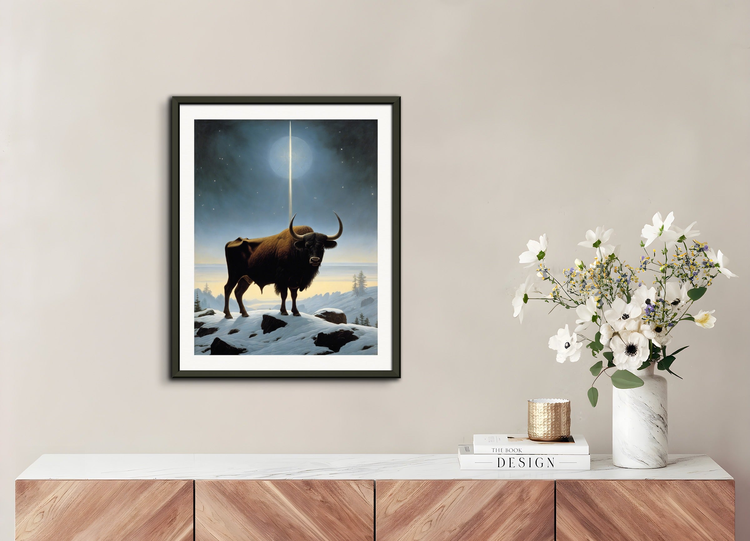 Poster with metal frame: Caspar David Friedrich,