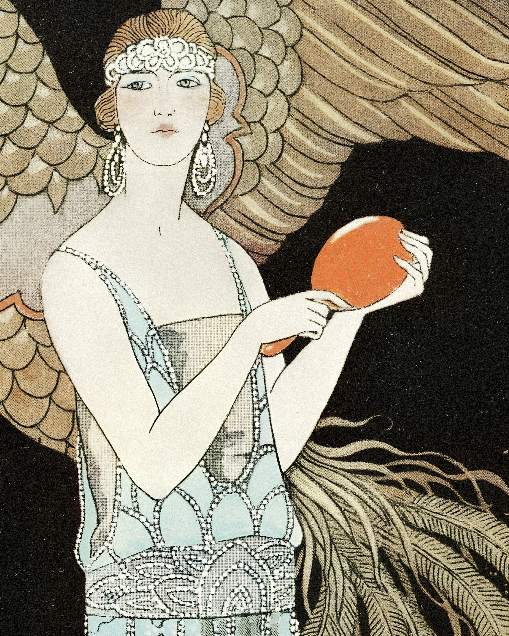 "Sortilèges" par Georges Barbier (1922) - Affiche Art Déco