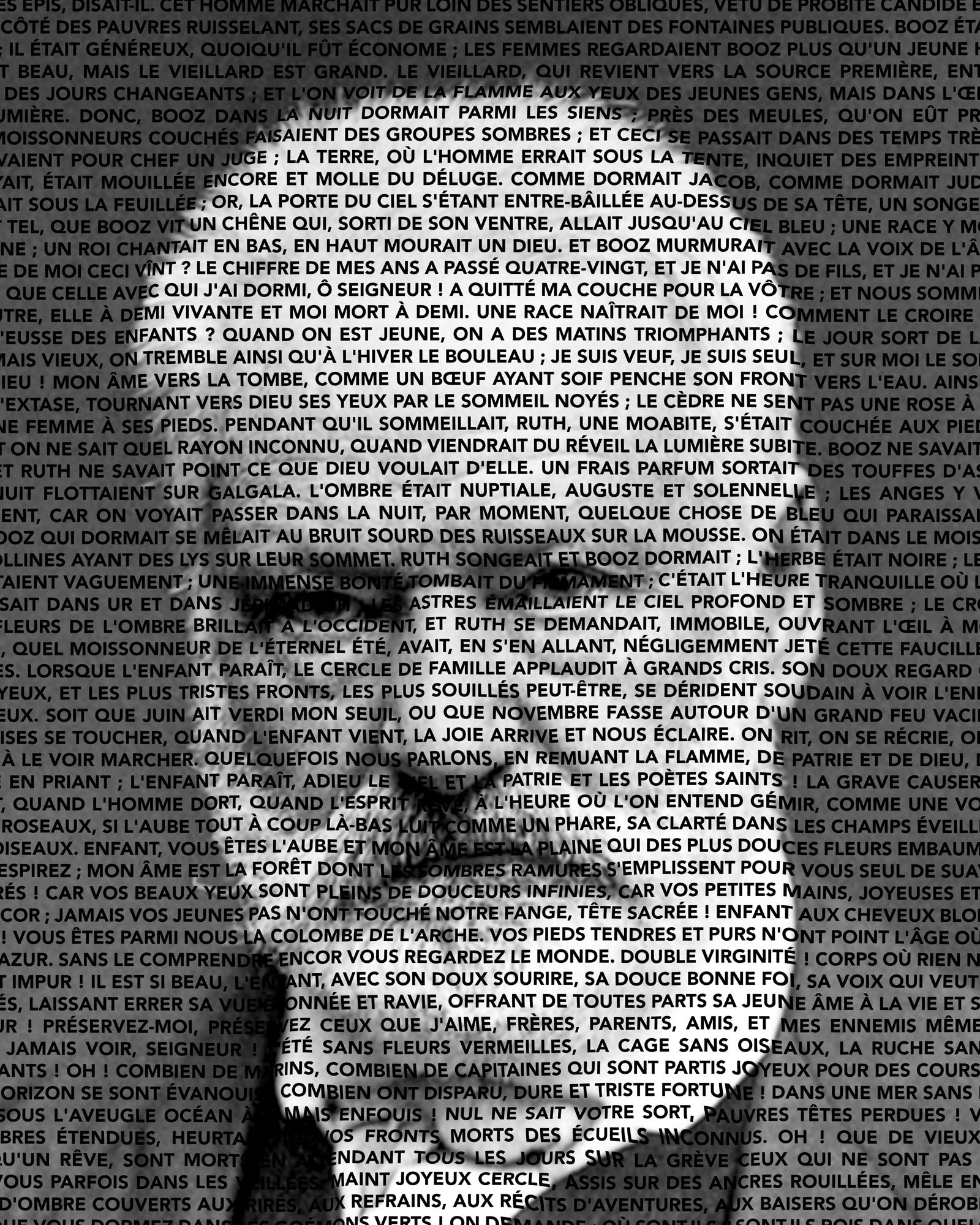 Victor Hugo - Portrait typographique des Contemplations