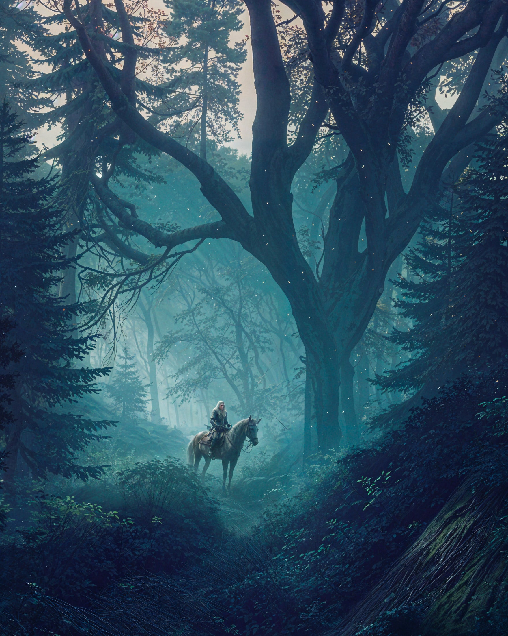 The Witcher, finsterer Wald, Fan-Kunst