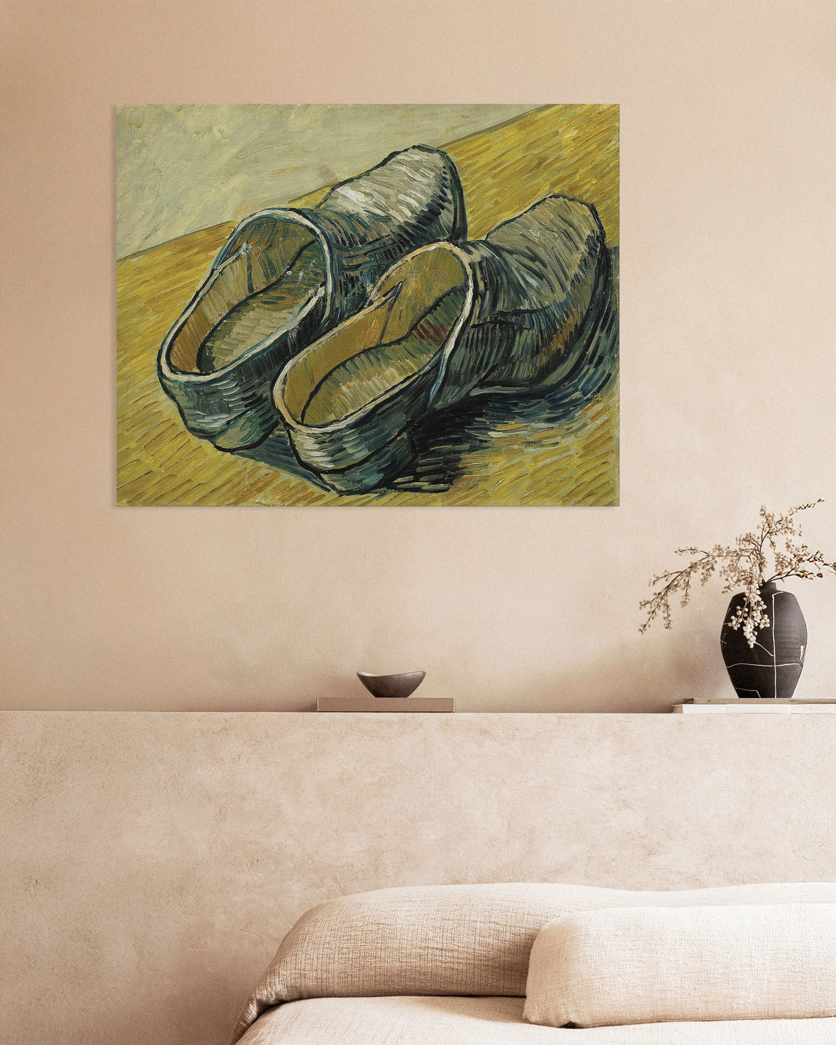Poster di Un paio di zoccoli di cuoio (1888) di Vincent van Gogh