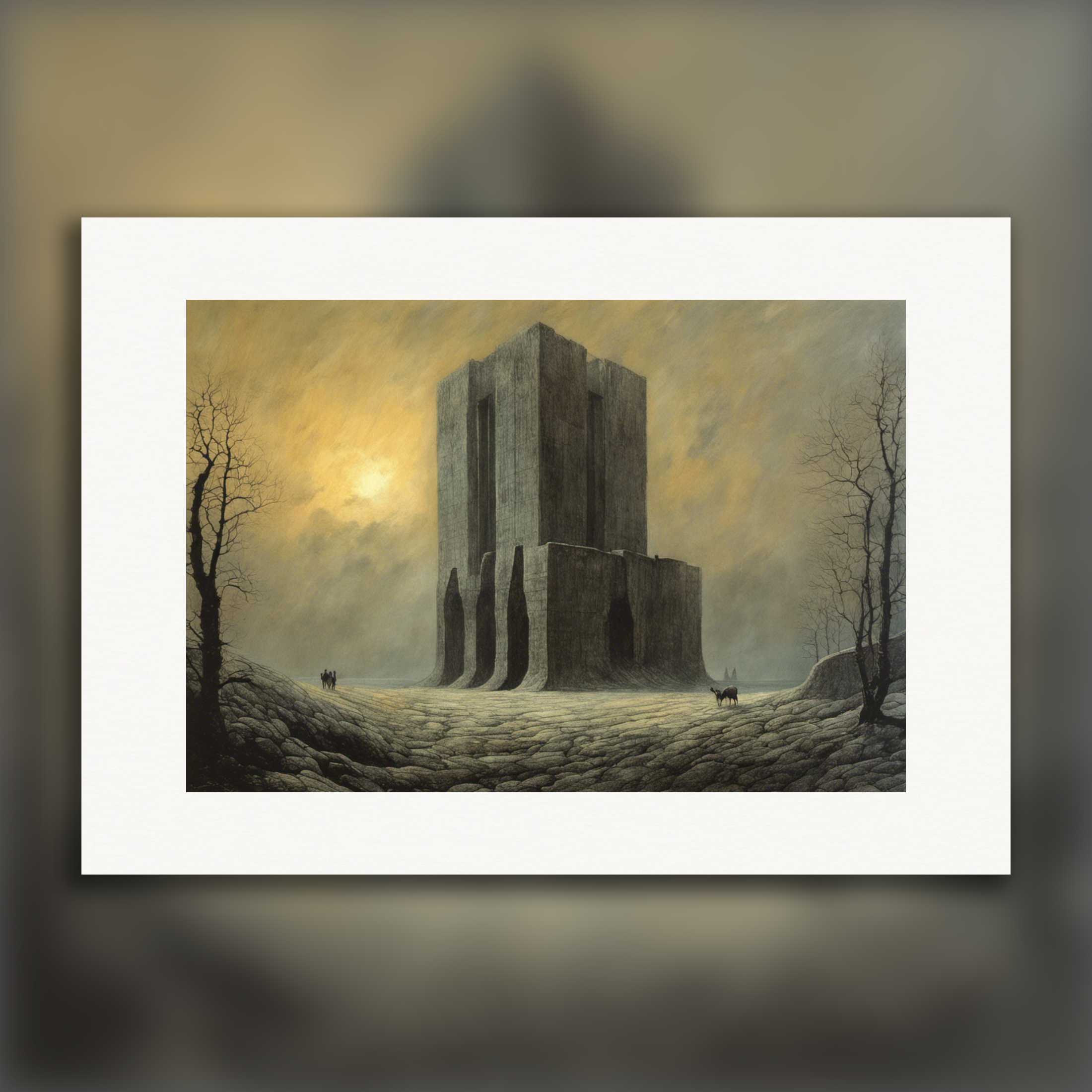 Bande dessinée atmosphérique, sombre et mystique, la prison - Affiche