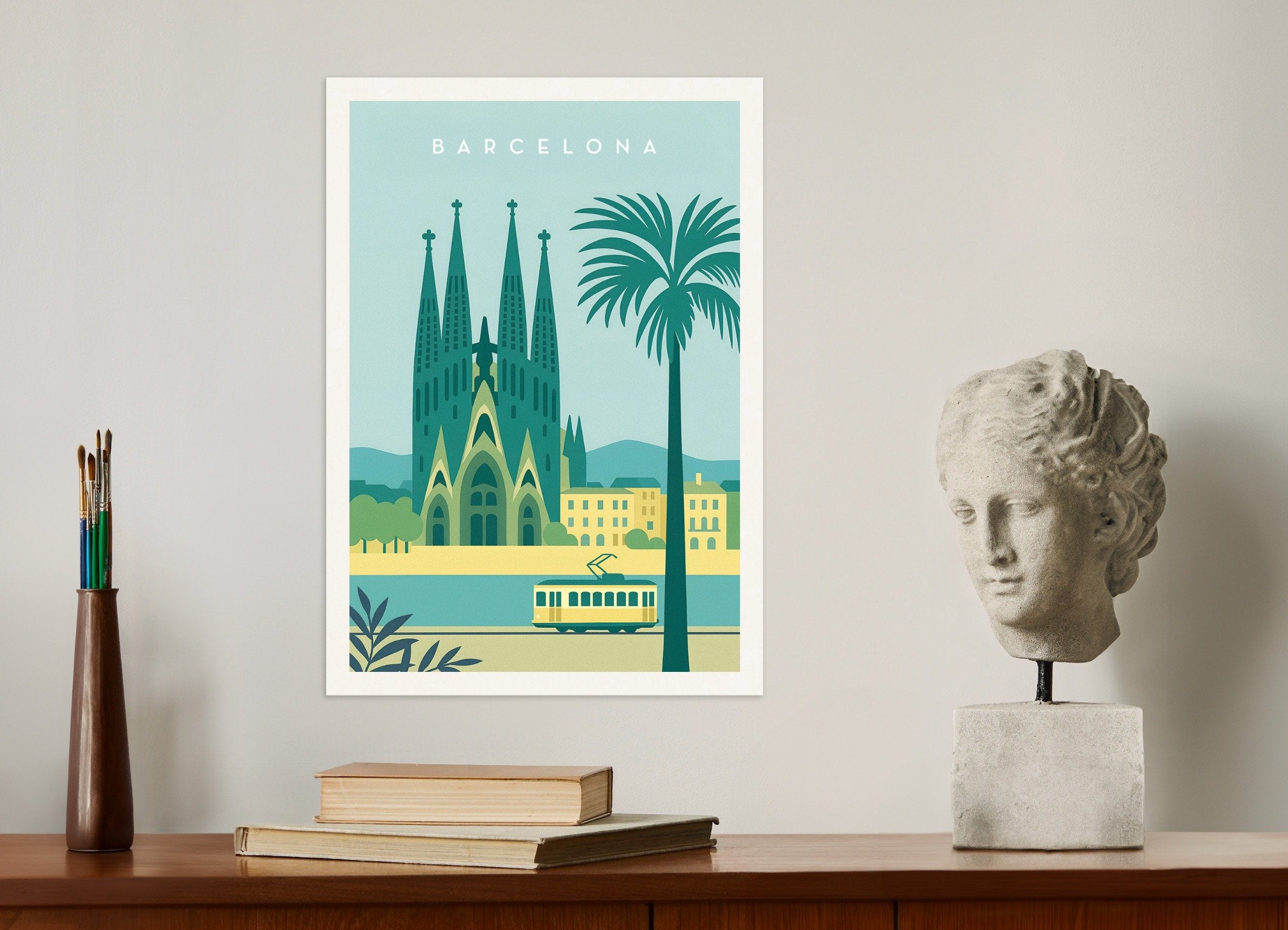 Poster of Barcelona Sagrada Família Wall Art Print