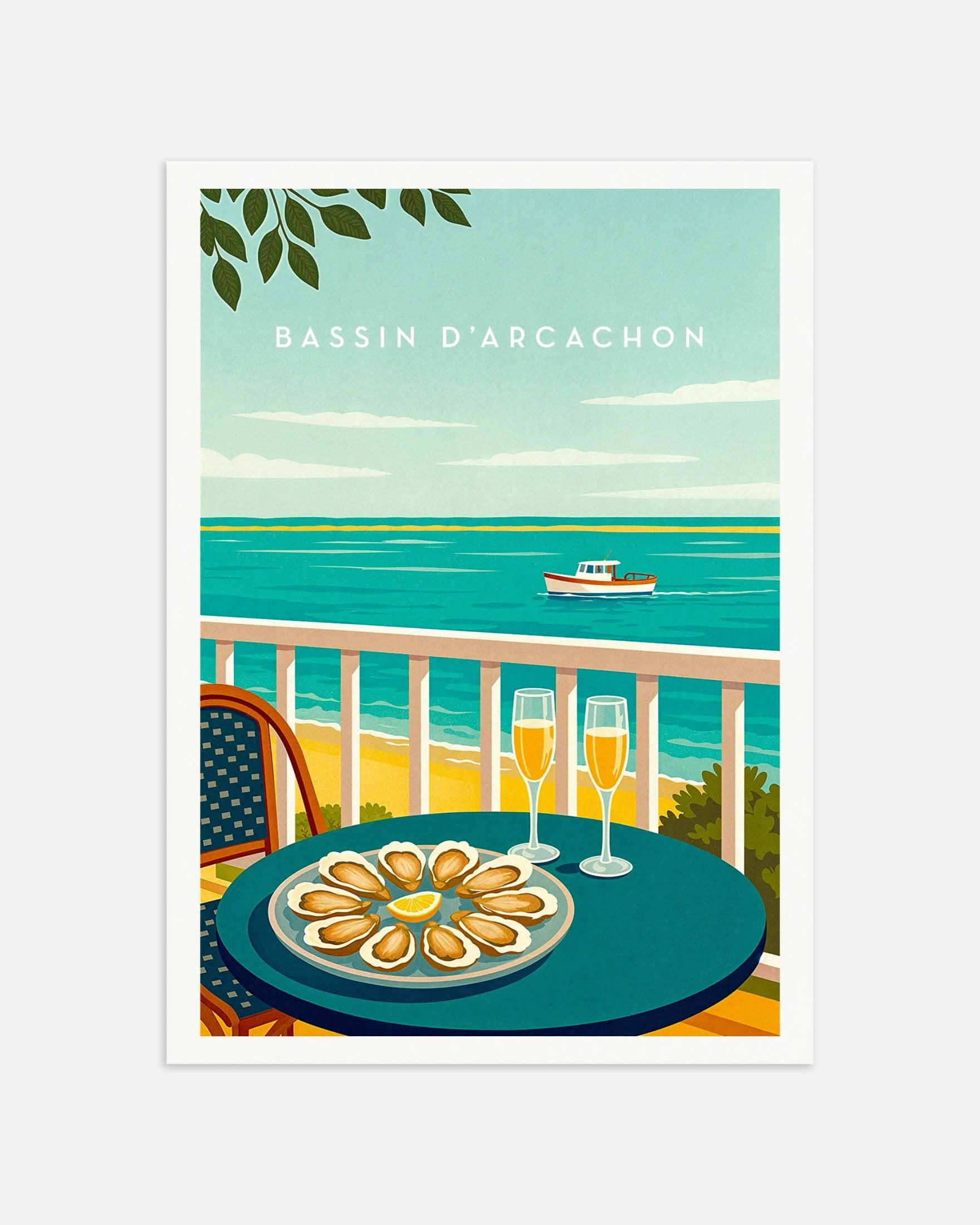 Poster of Bassin d'Arcachon Oysters Poster - France, thumbnail