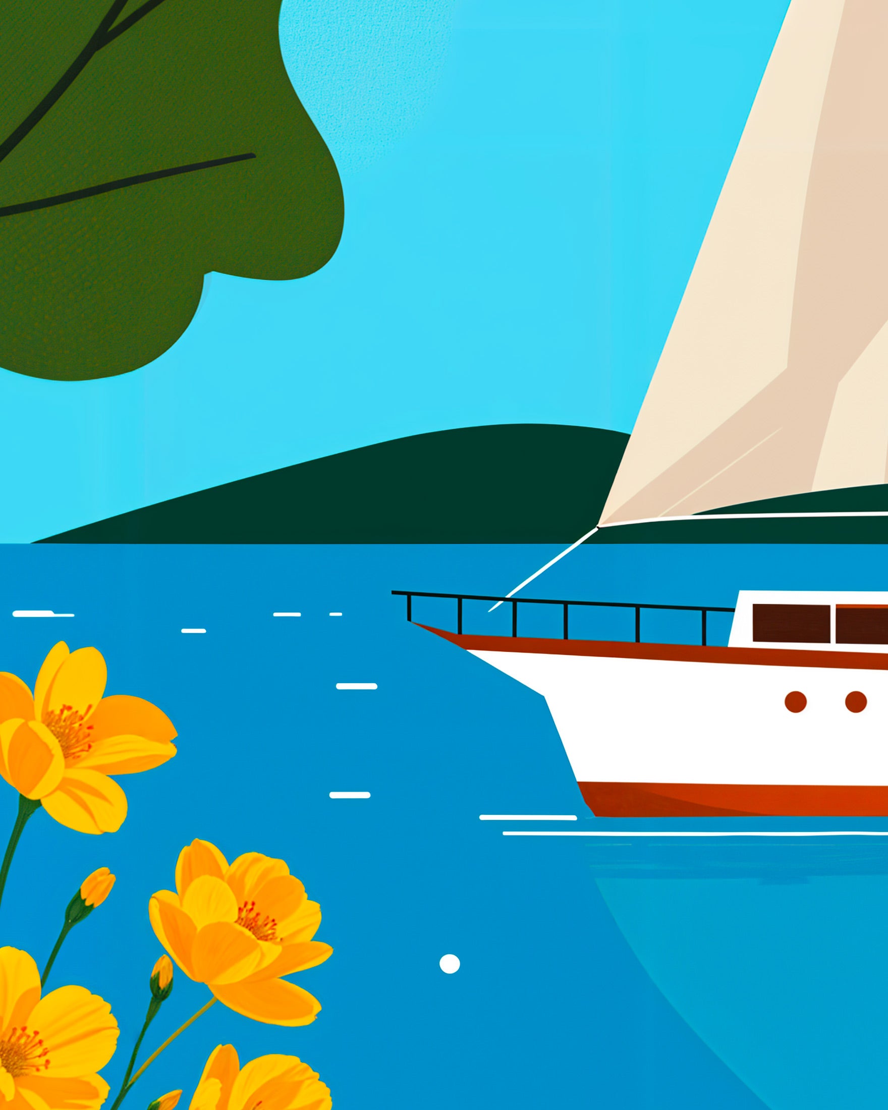 Barca a vela - Poster