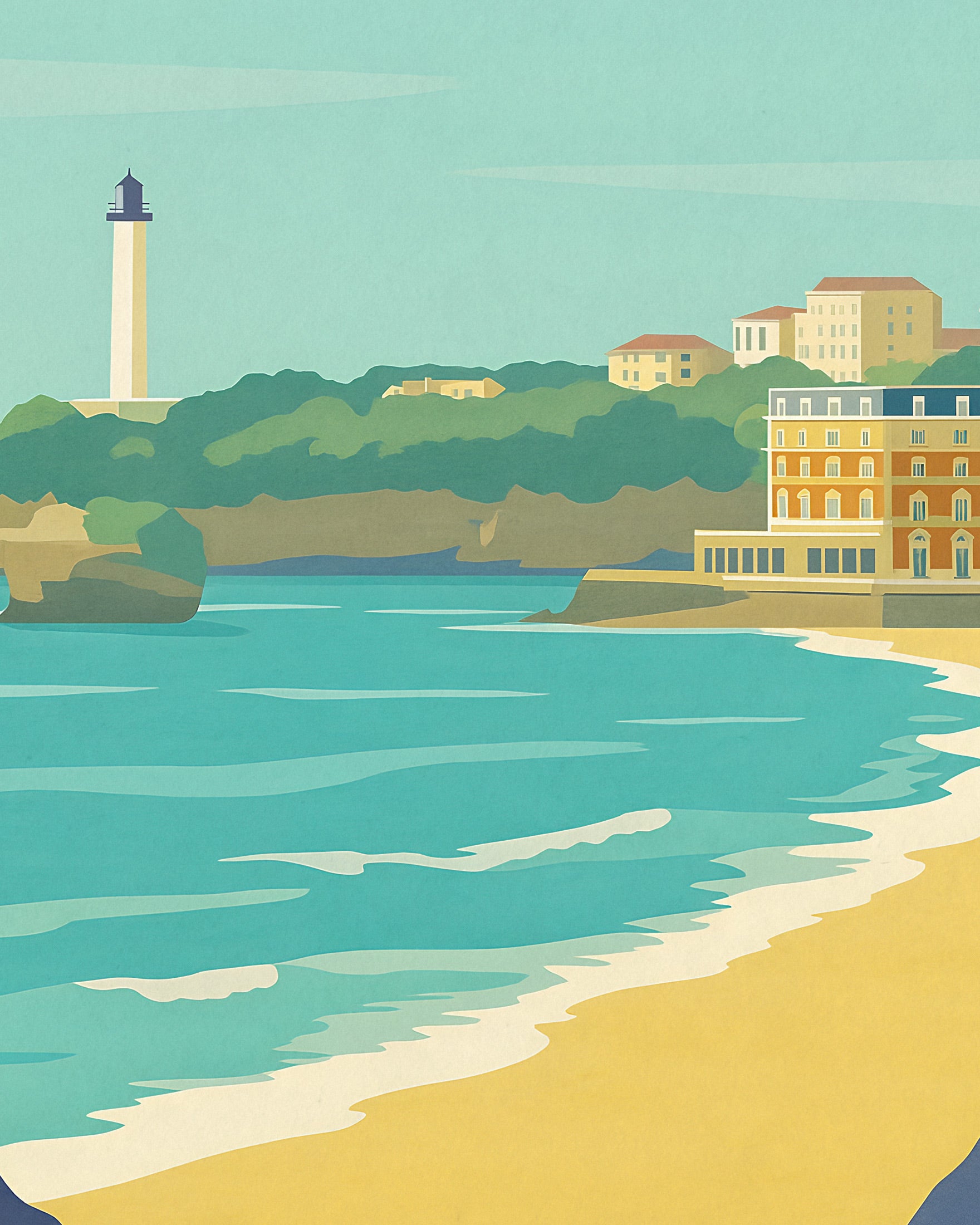 Affiche Biarritz - Côte basque française