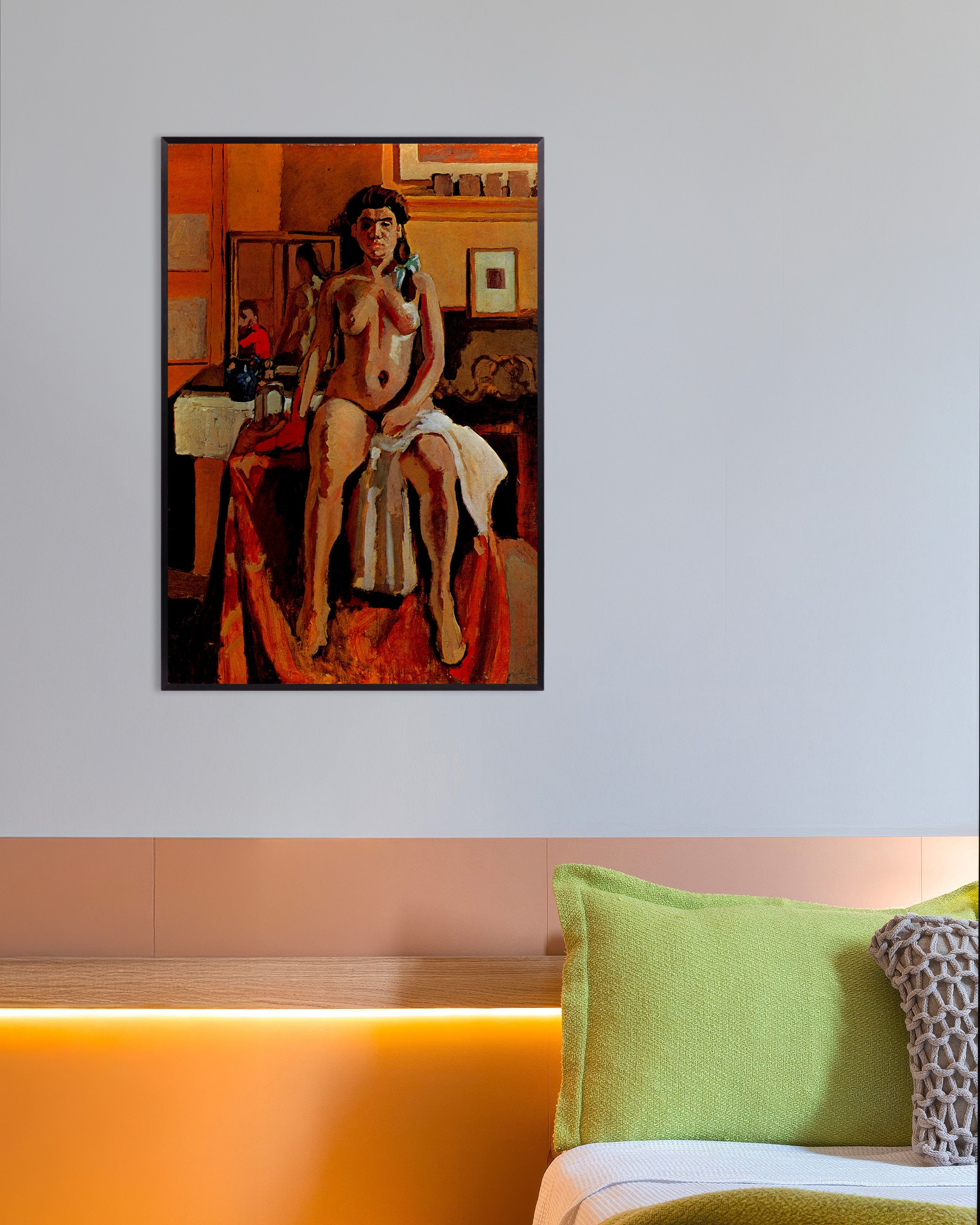 Poster of Carmelina (1903) by Henri Matisse, with metal frame