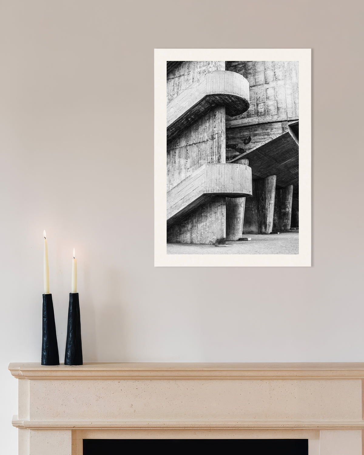 Poster «Rampe curve e colonne in cemento»