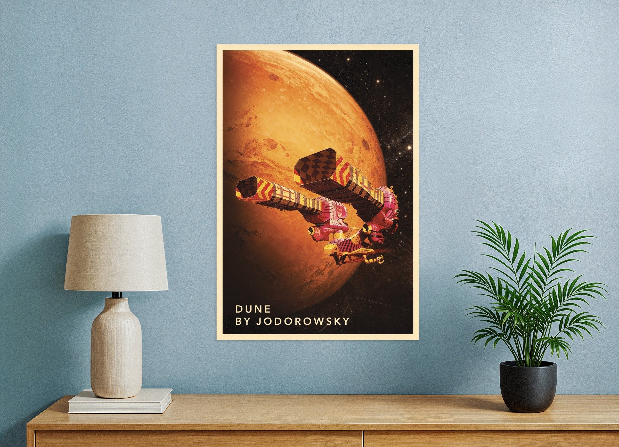 Poster of Dune by Jodorowsky Poster, Retro Sci-Fi Art Print