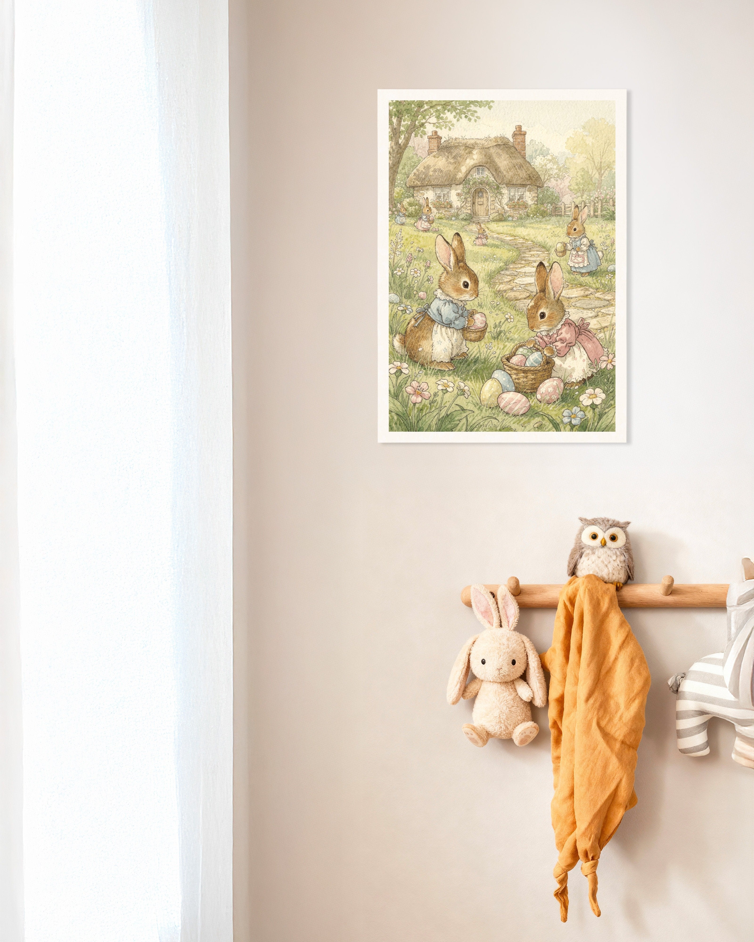 Poster of Easter Bunnies at the Cottage