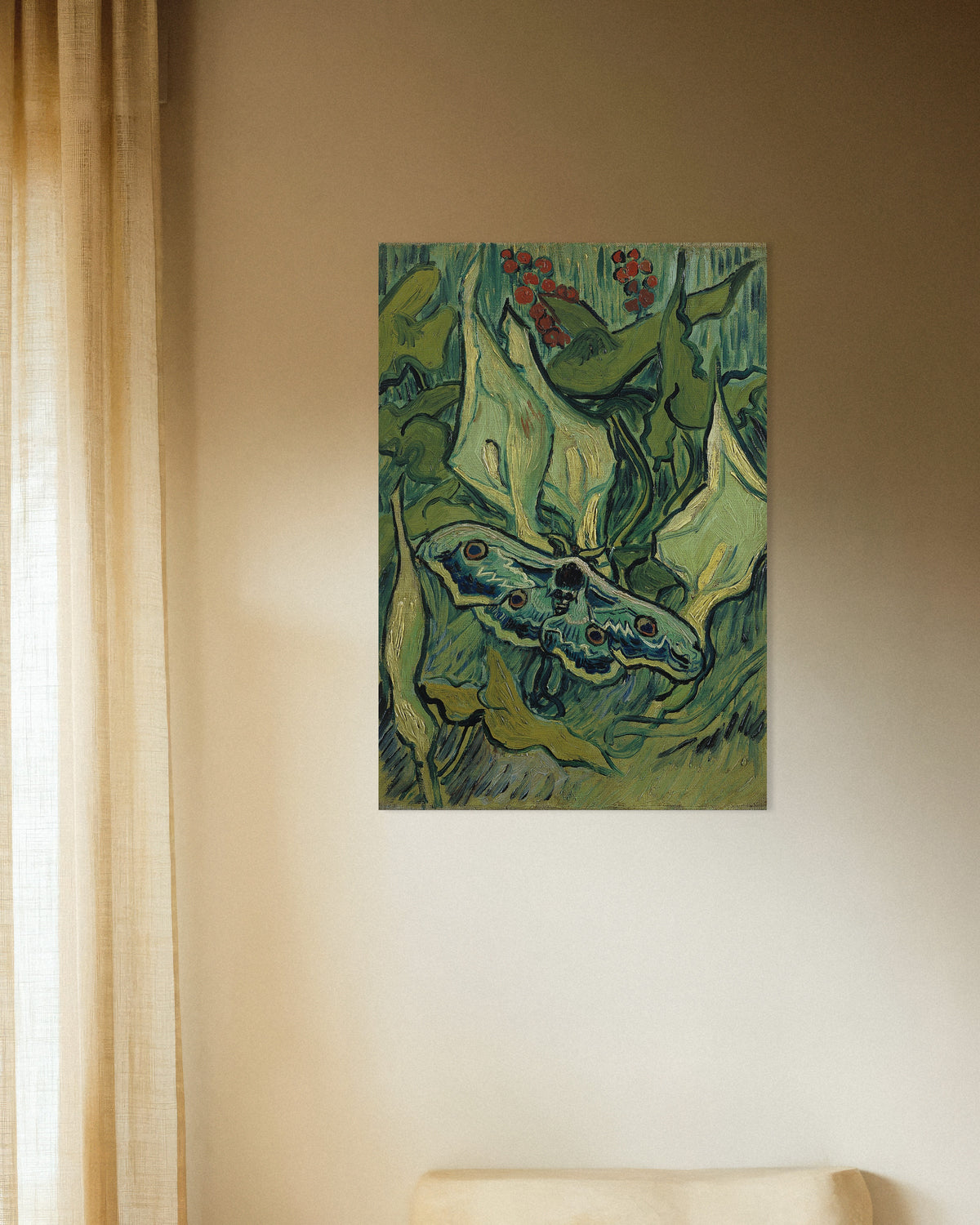 Poster di Falena imperiale (1889) di Vincent van Gogh