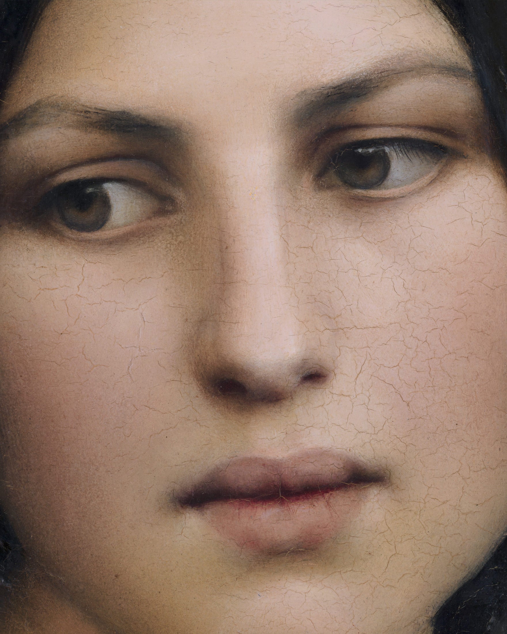 Louis Janmot "Fleur des Champs" Detailansicht des Portraits als poster
