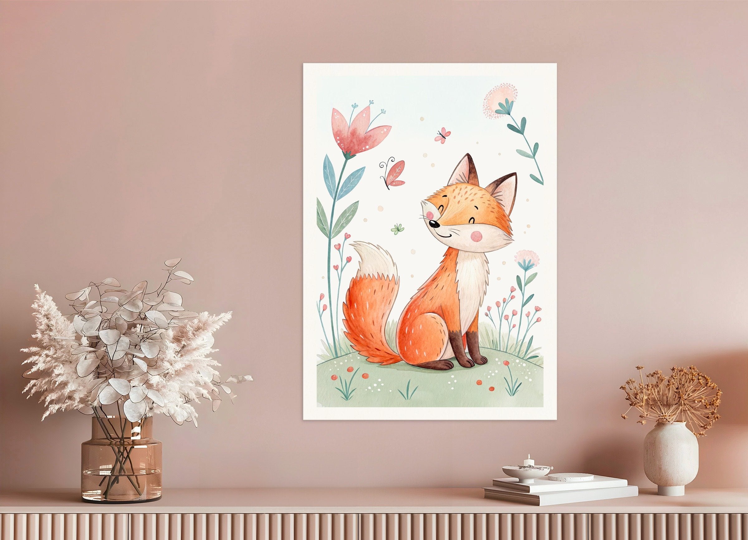 Poster of Fox Poster - Woodland Nursery Wall Art