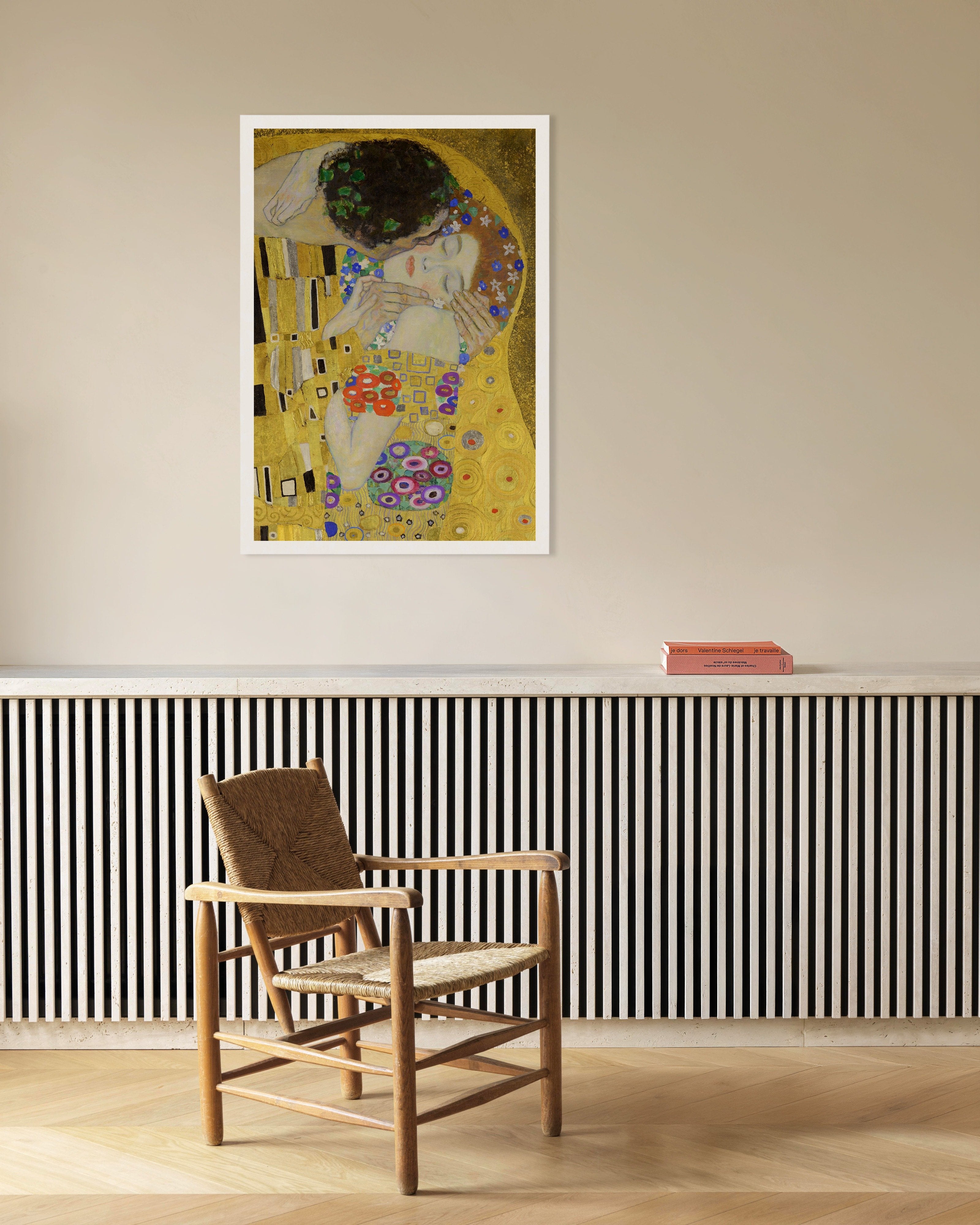 Poster of Gustav Klimt Print - The Kiss