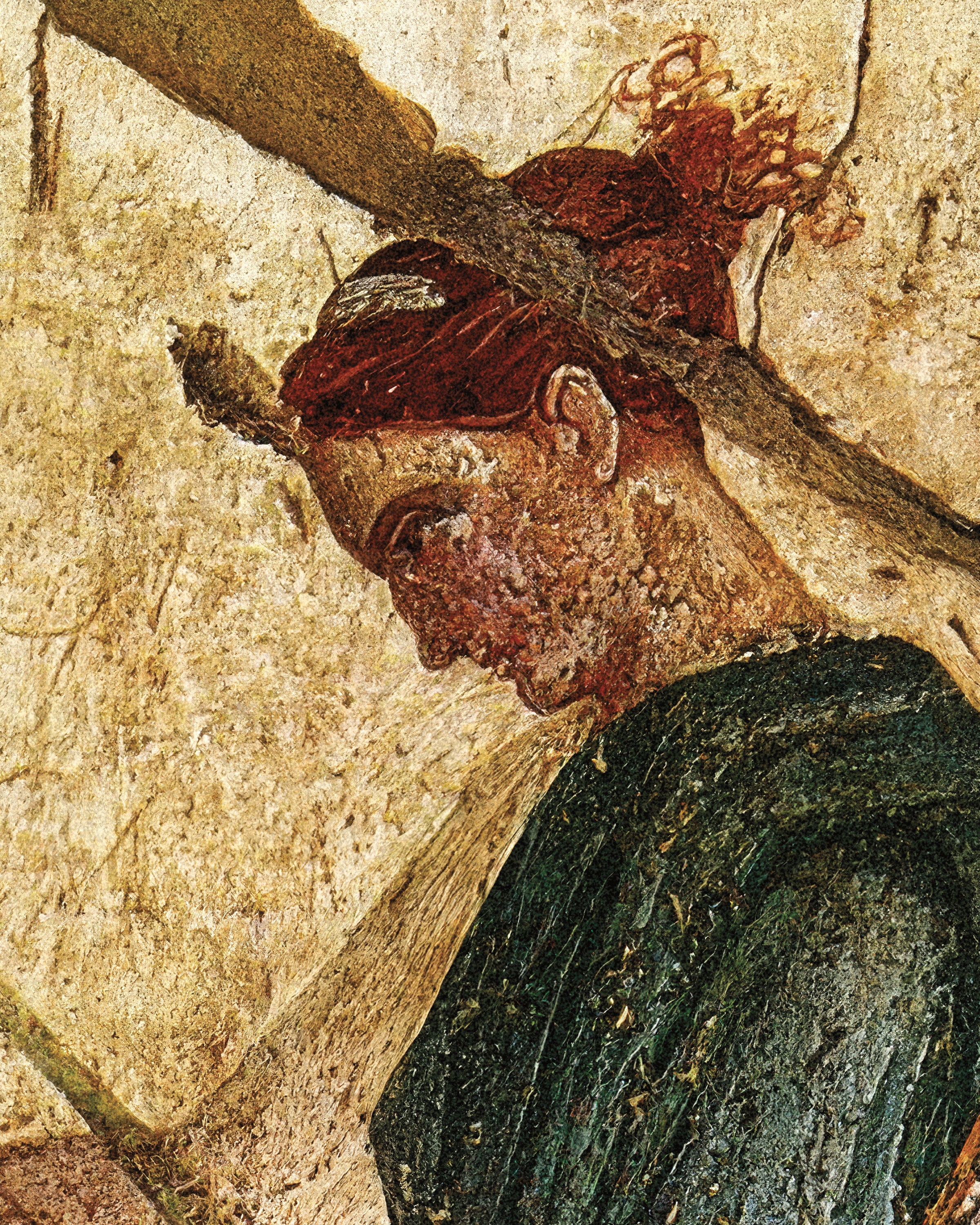 Frau mit Leier Wandbild Kunstdruck