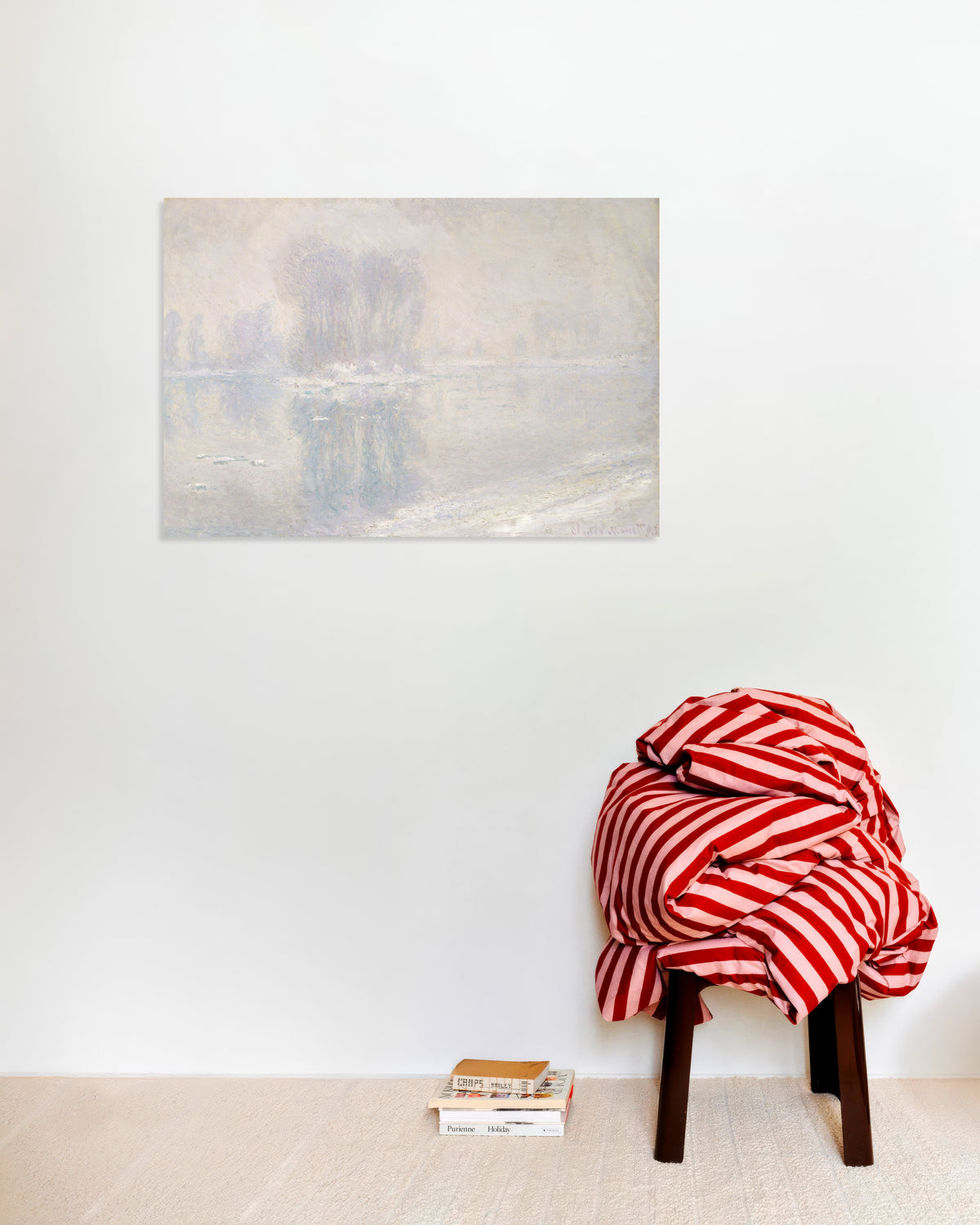 Poster Eisschollen (1893) von Claude Monet