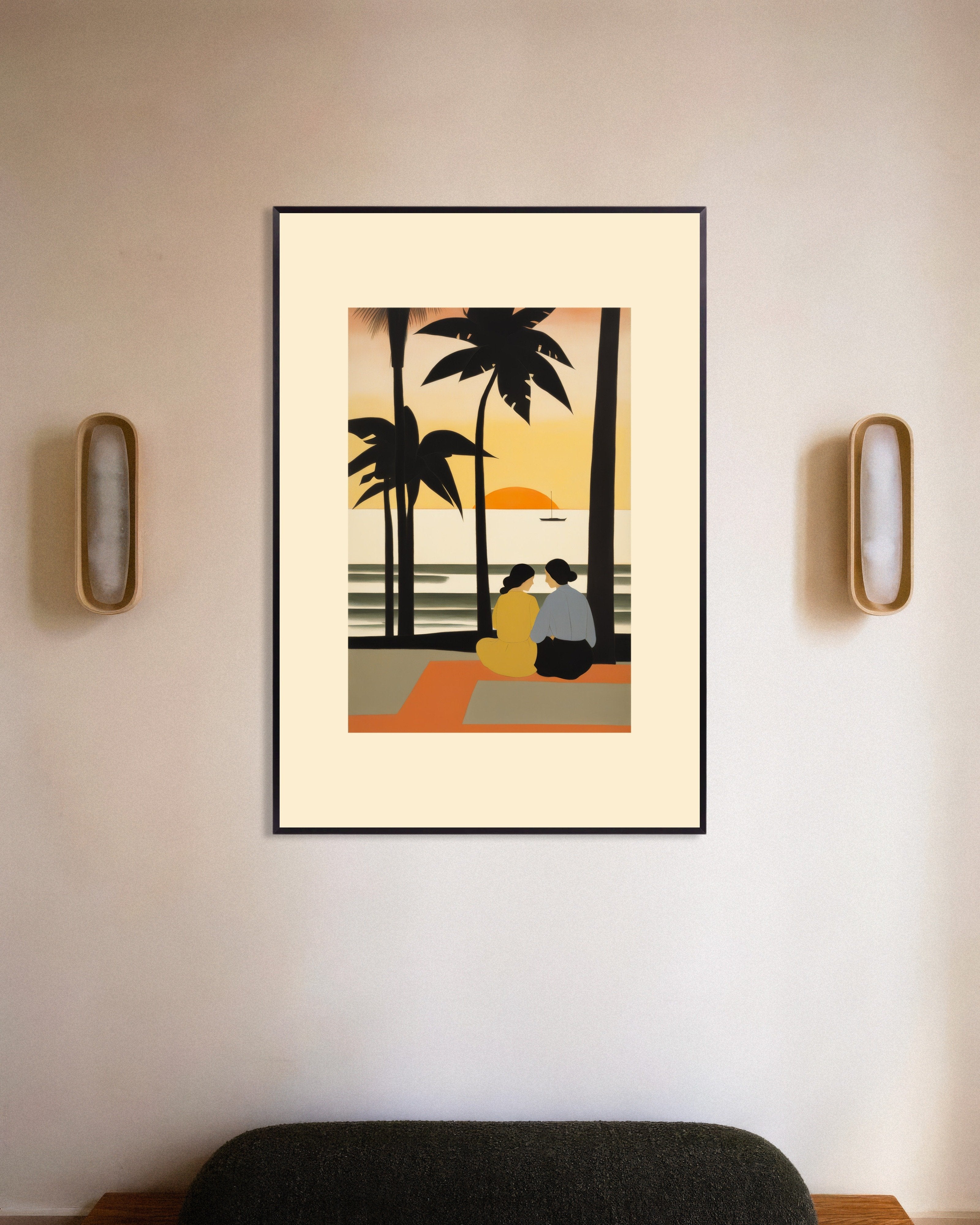 Poster of Invitation to sweetness, Baudelaire - Poster, no text, with metal frame