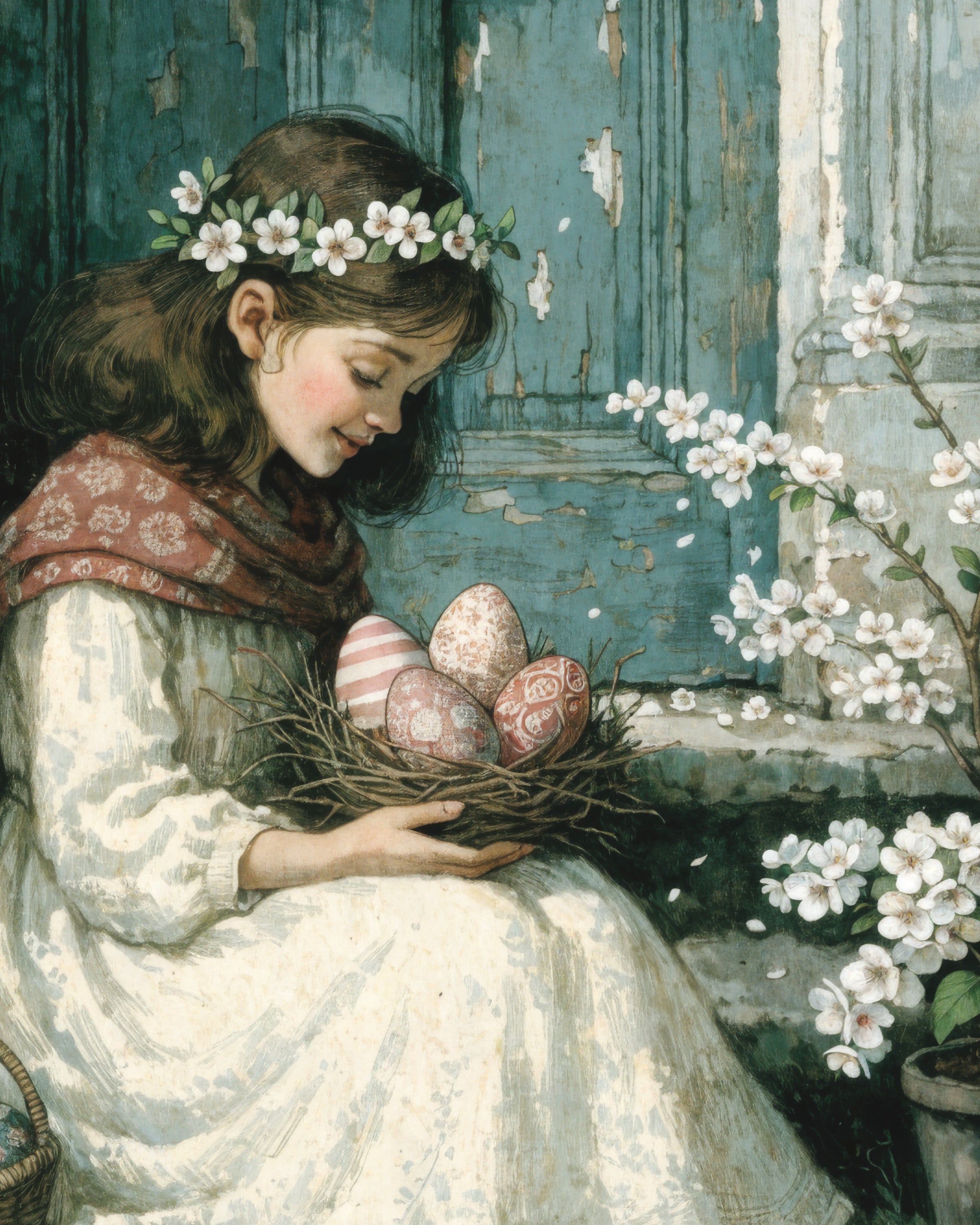 Mattina di Pasqua alla Porta Blu - Poster