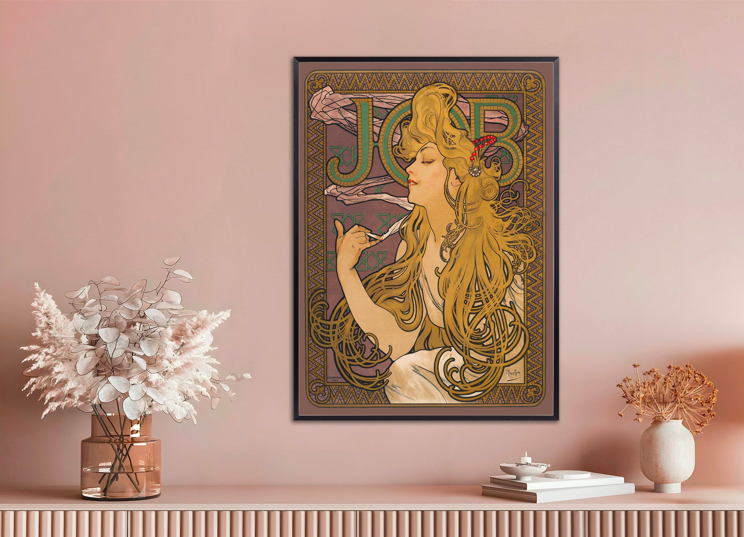 Job (1896) von Alfons Mucha – klassisches poster