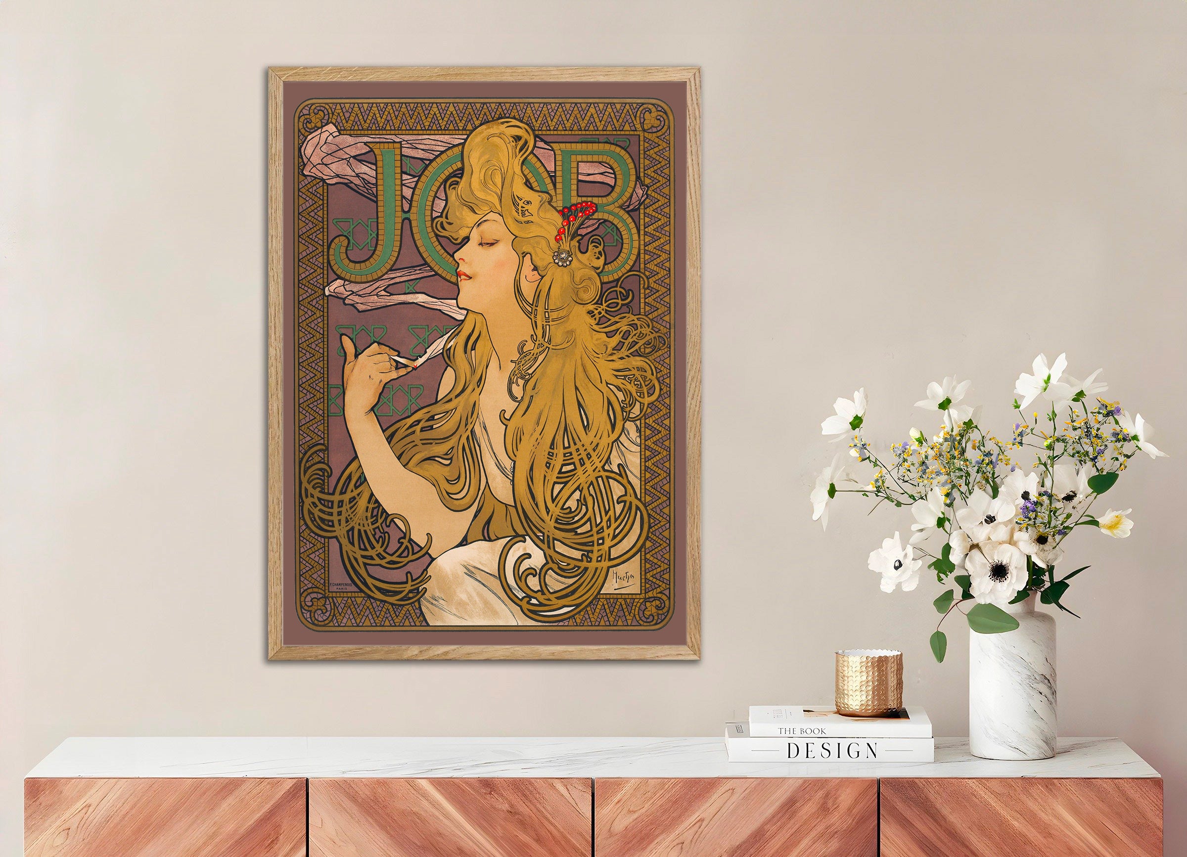 Job (1896) von Alfons Mucha – klassisches poster