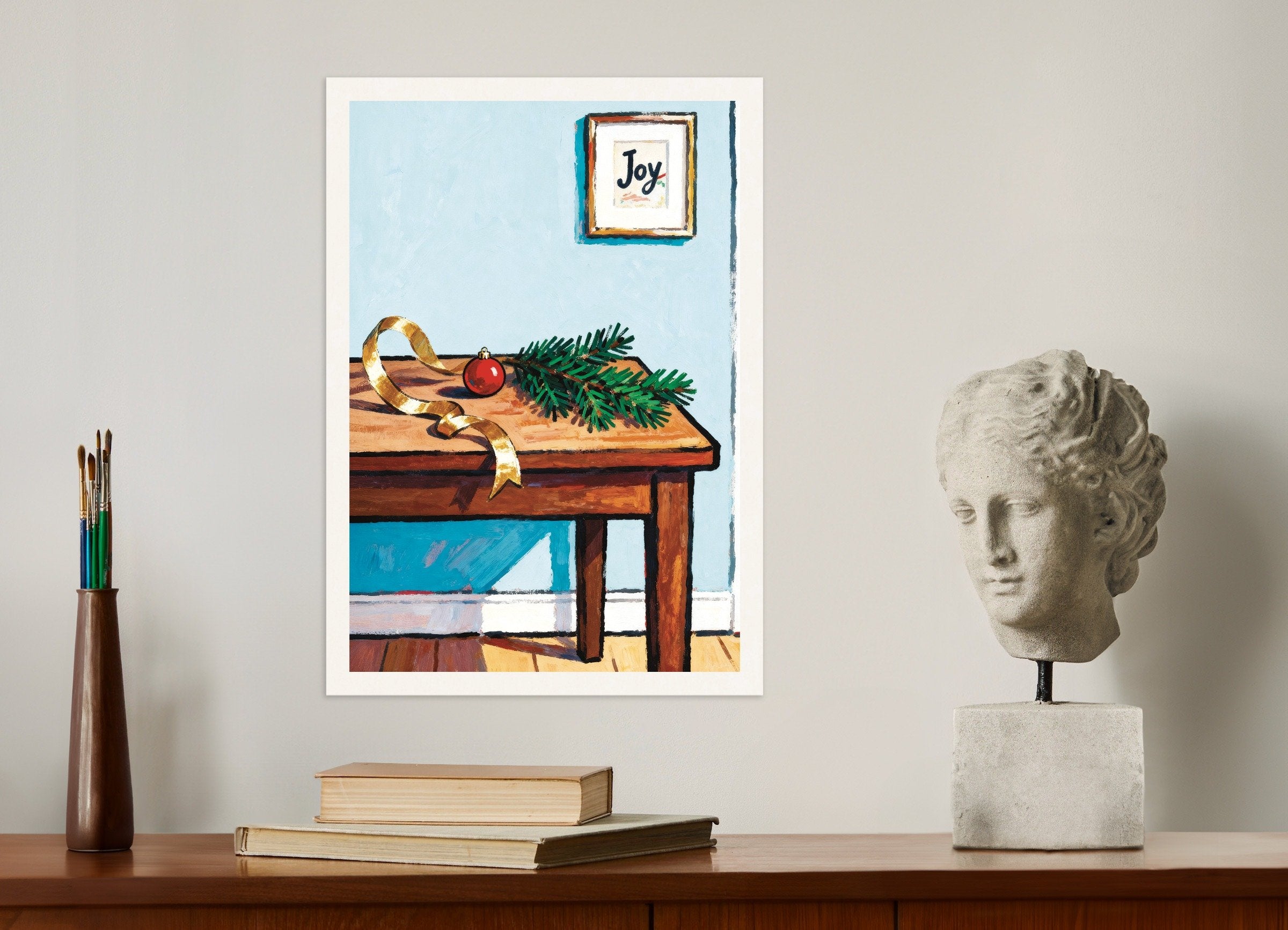 Poster of Joy Christmas table art print