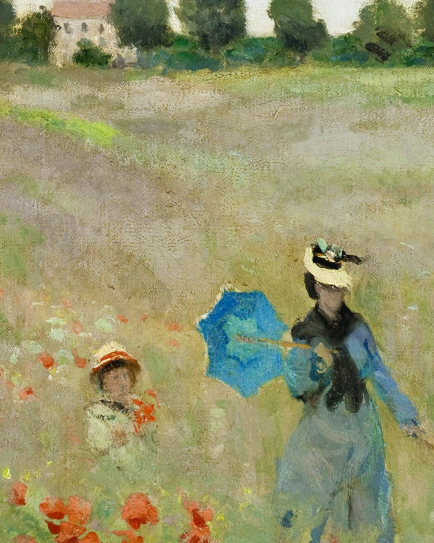 Monet Mohnfeld - Wandbild