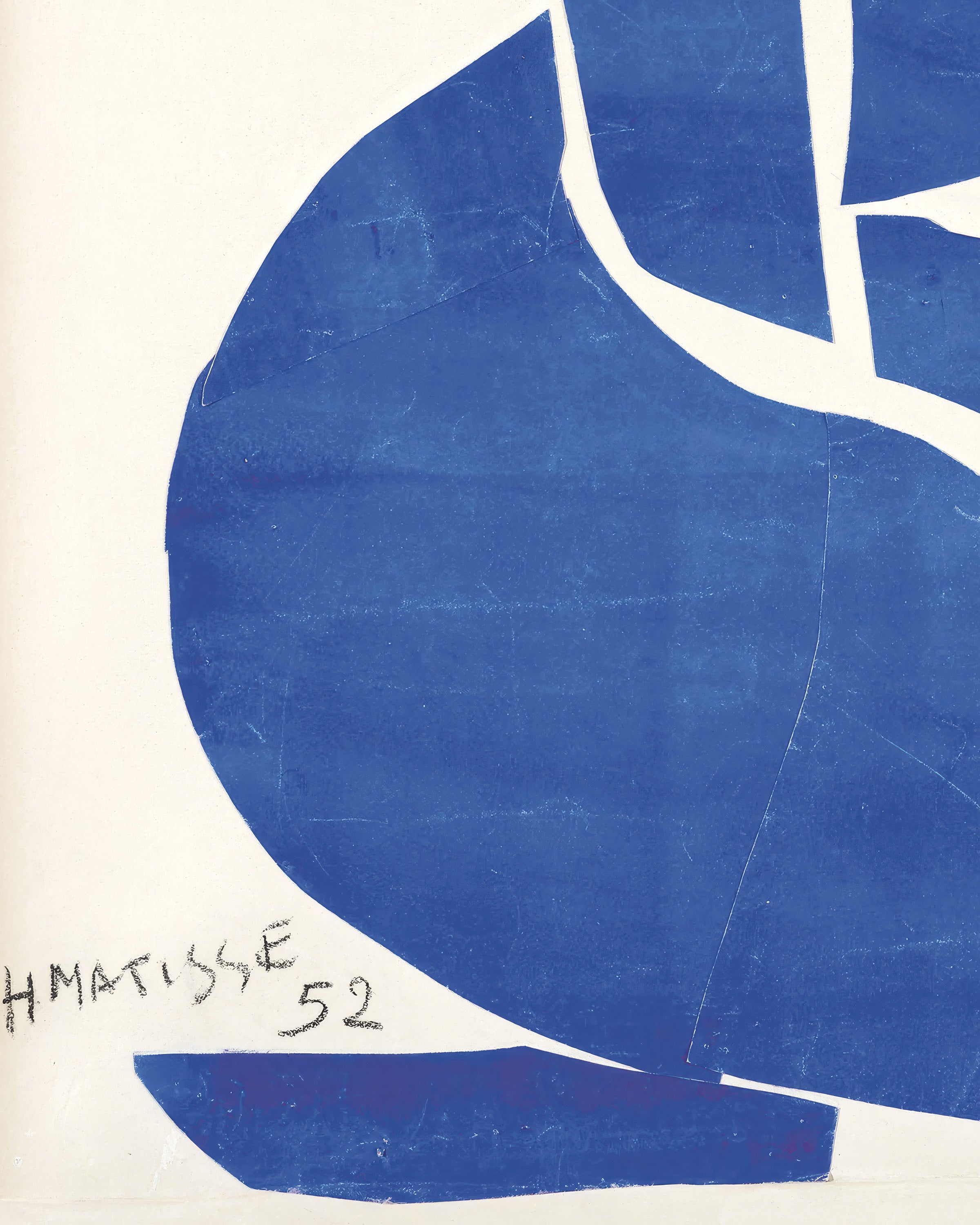 Ensemble d'impressions artistiques Matisse nu bleu, I à IV