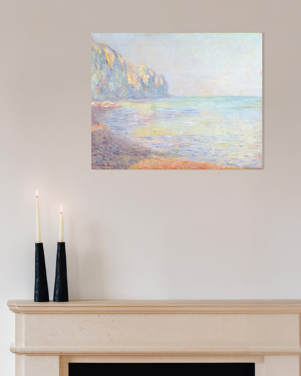 Affiche Le Matin, temps brumeux, Pourville (1882) de Claude Monet