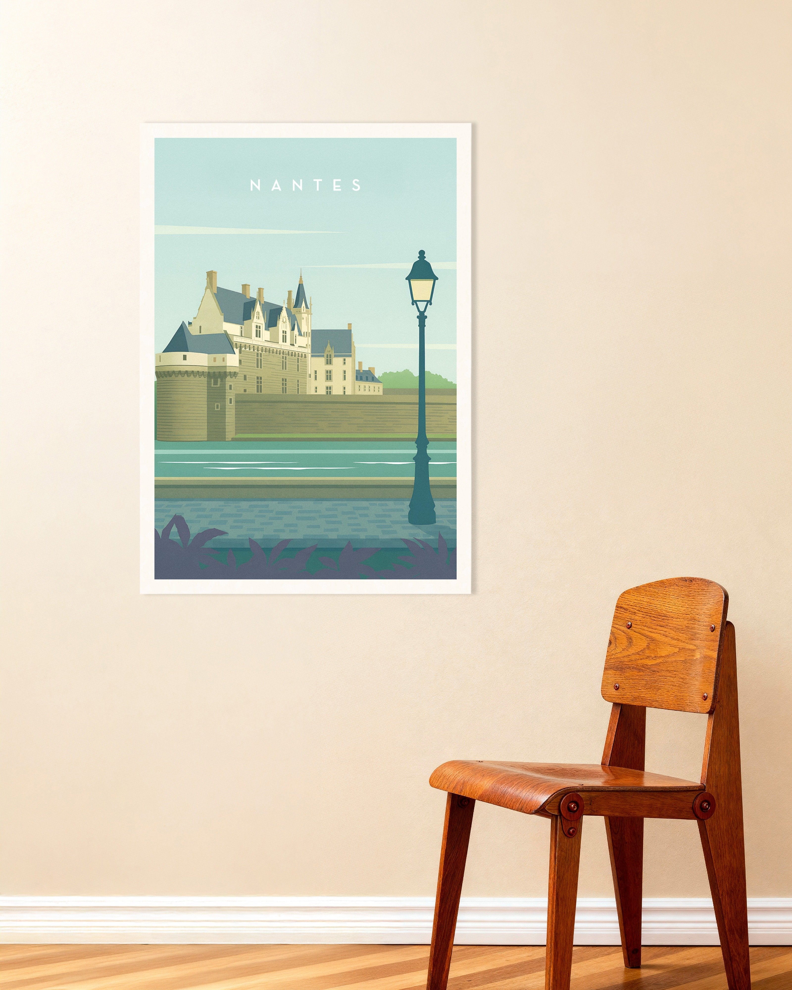 Poster of Nantes Wall Art Print