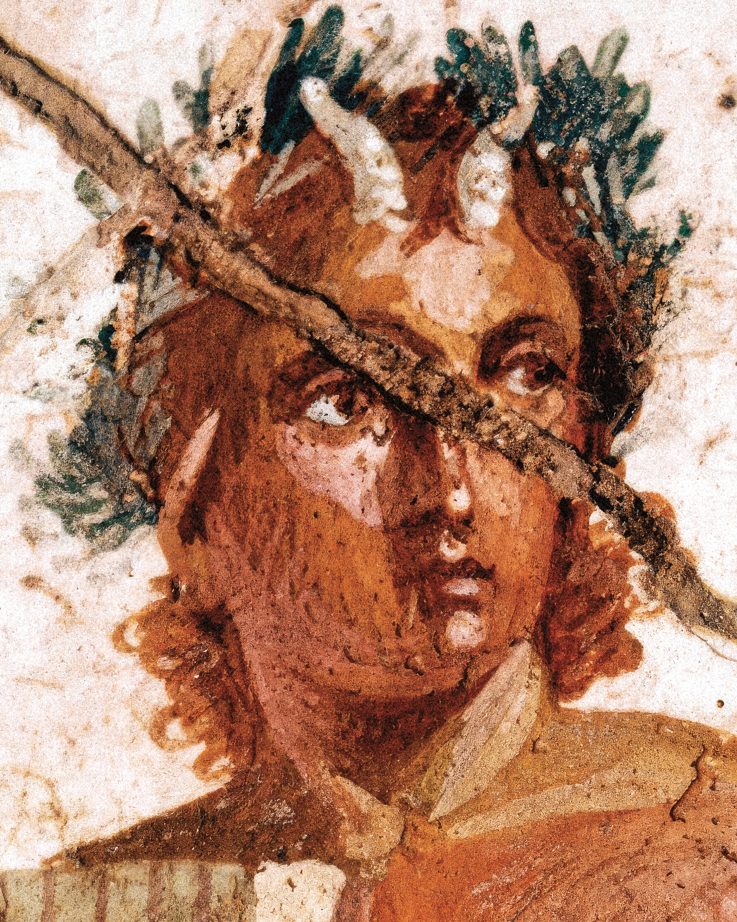 Pan-Musiker Fresko Kunstdruck Plakat