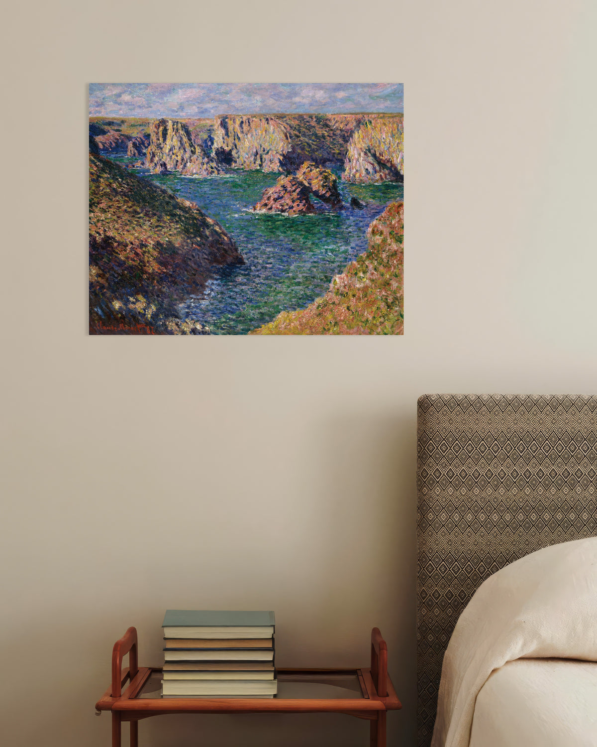 Affiche Port-Domois, Belle-Île (1887) de Claude Monet