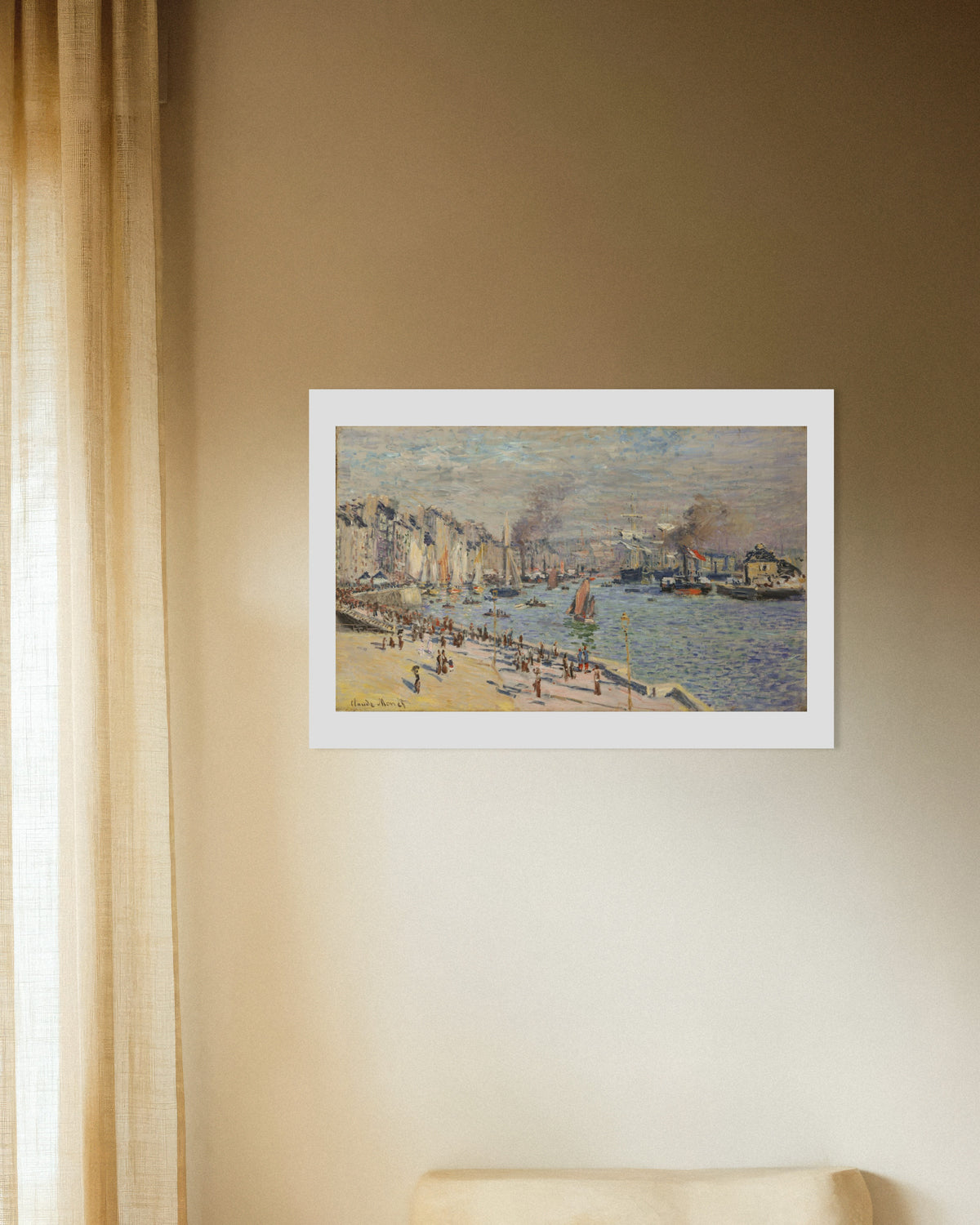 Poster Il porto di Le Havre (1874) di Claude Monet