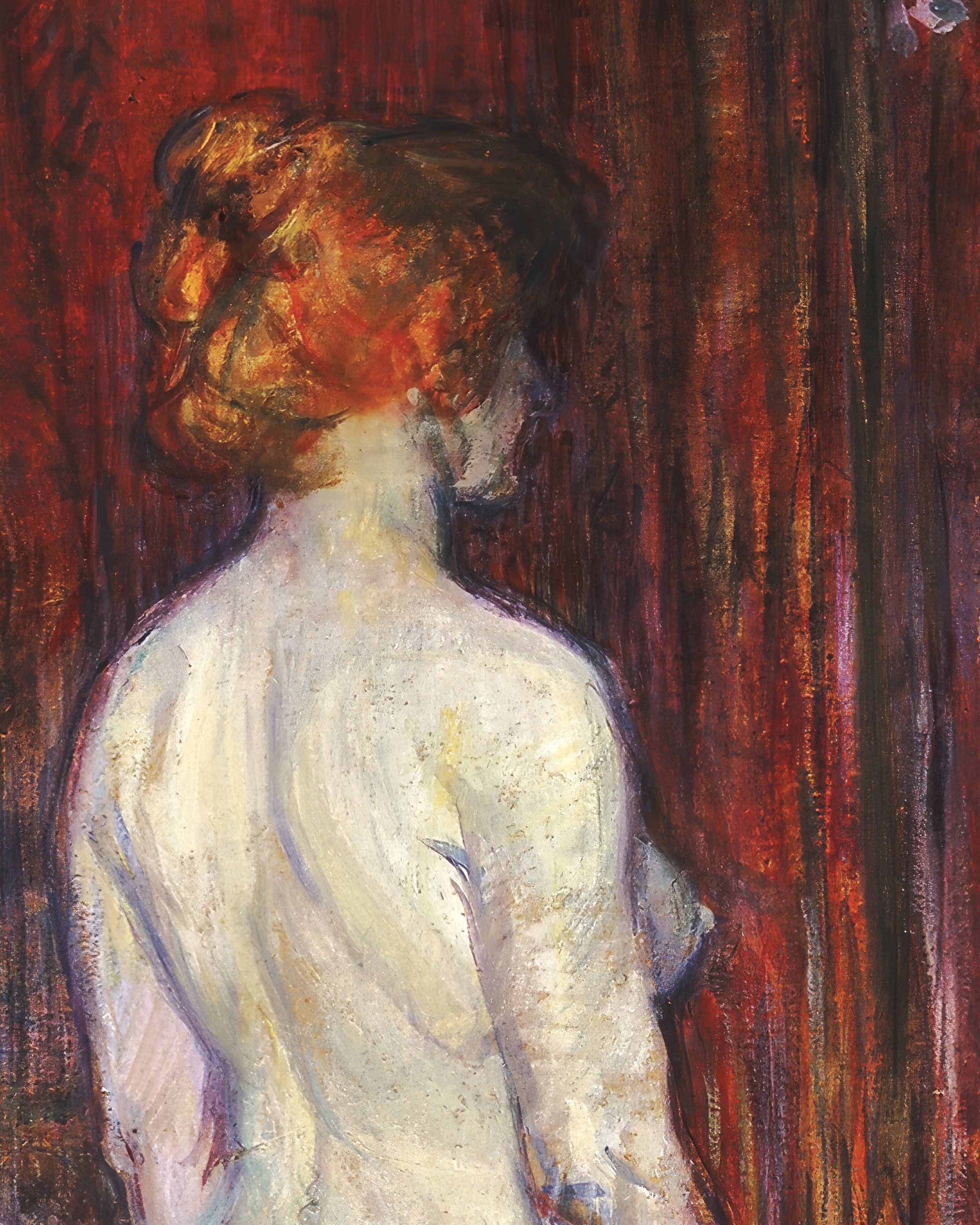 Femme devant un miroir (1897) par Henri de Toulouse-Lautrec Affiche