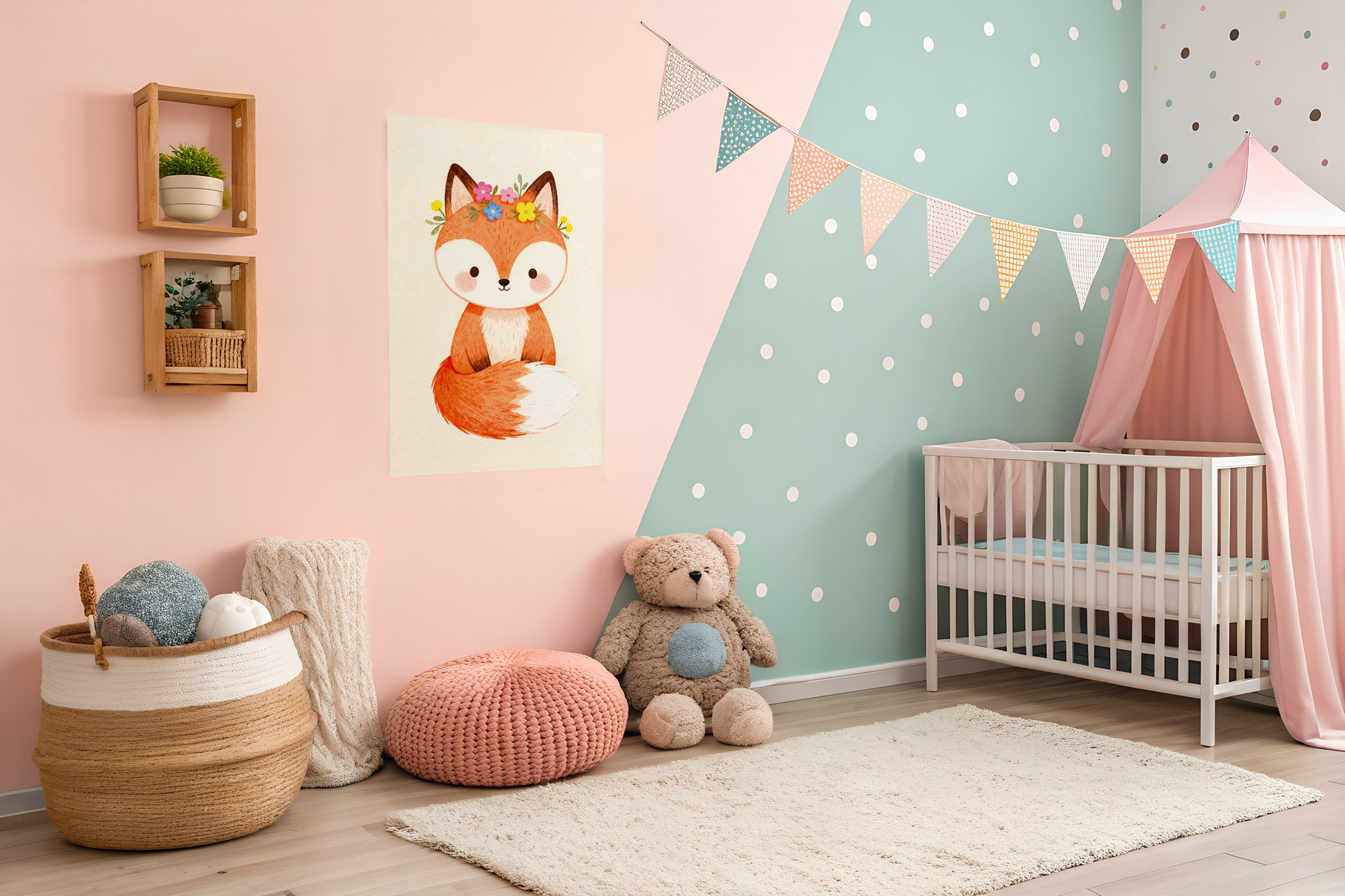 Fuchs Poster – Kinderzimmer Wanddekoration