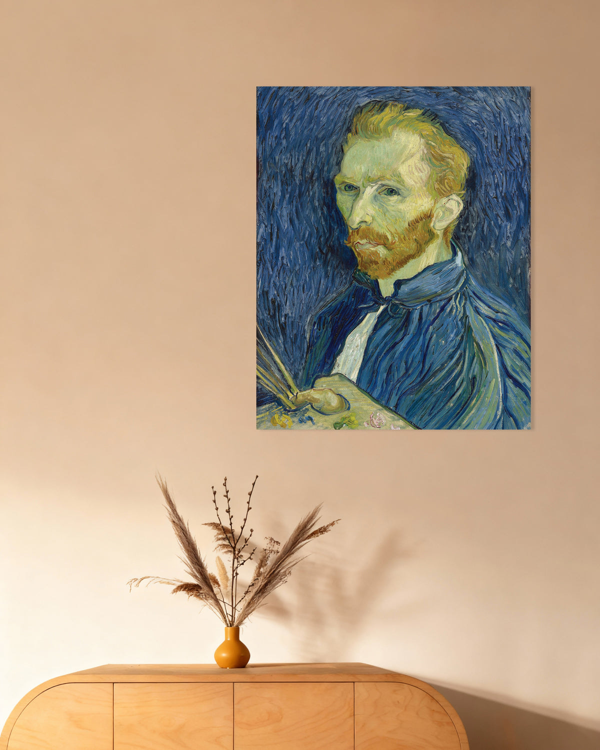Poster di Autoritratto con tavolozza (1889) di Vincent van Gogh