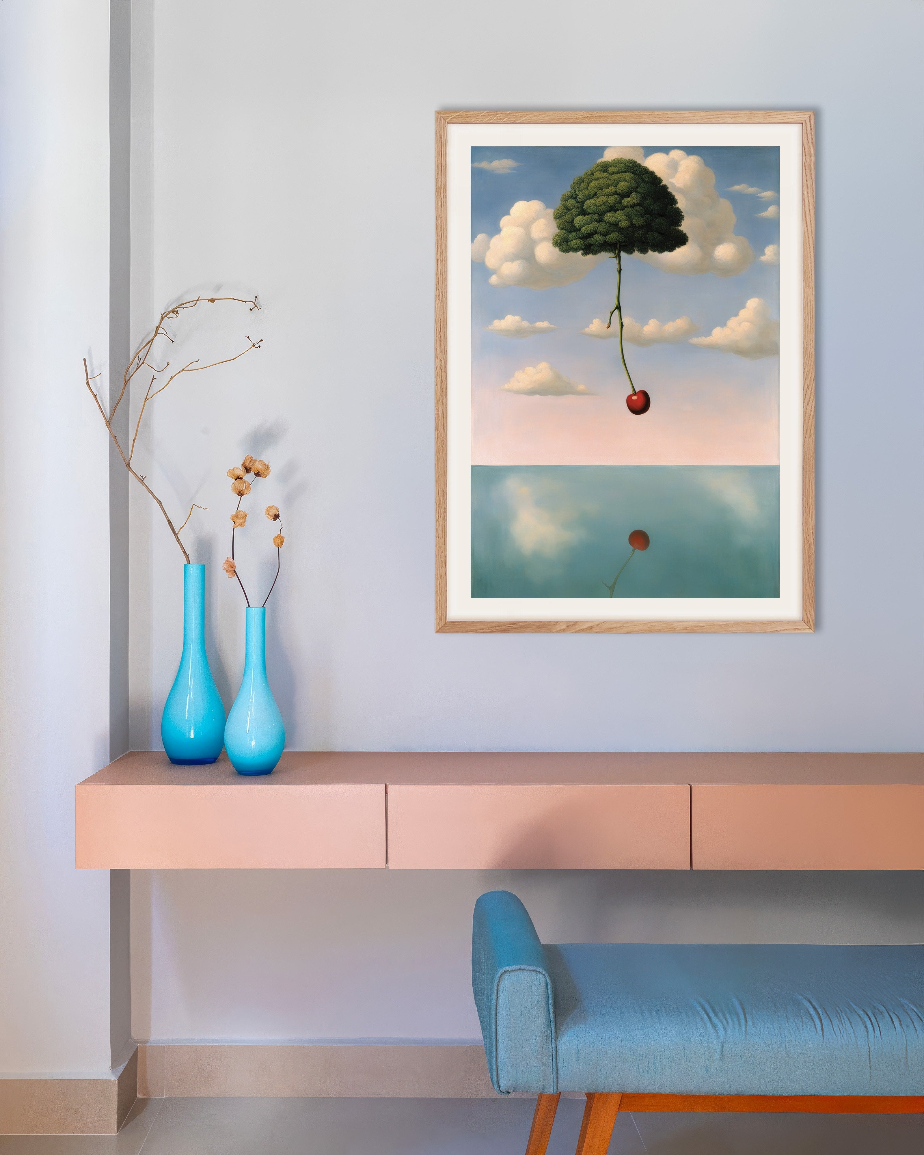 Poster of Spark of Life, with natural wooden frame