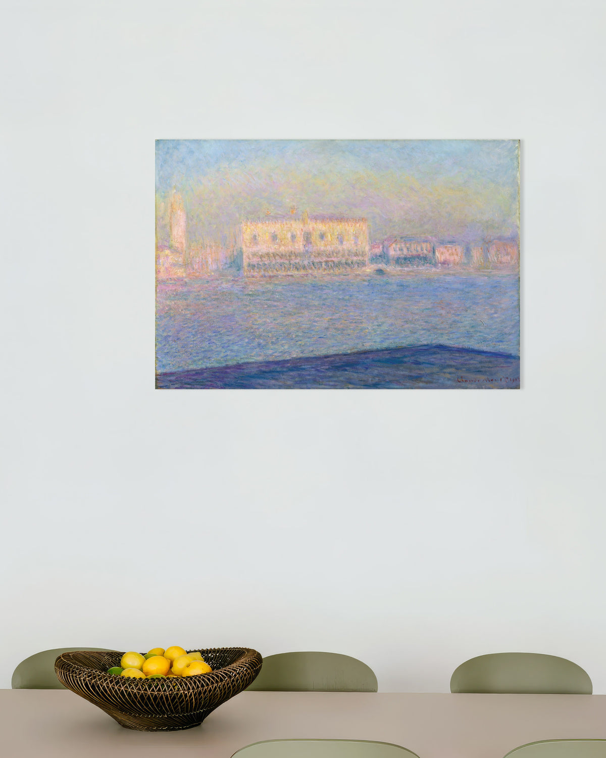 Affiche Le Palais ducal vu de Saint-Georges-Majeur (1908) de Claude Monet
