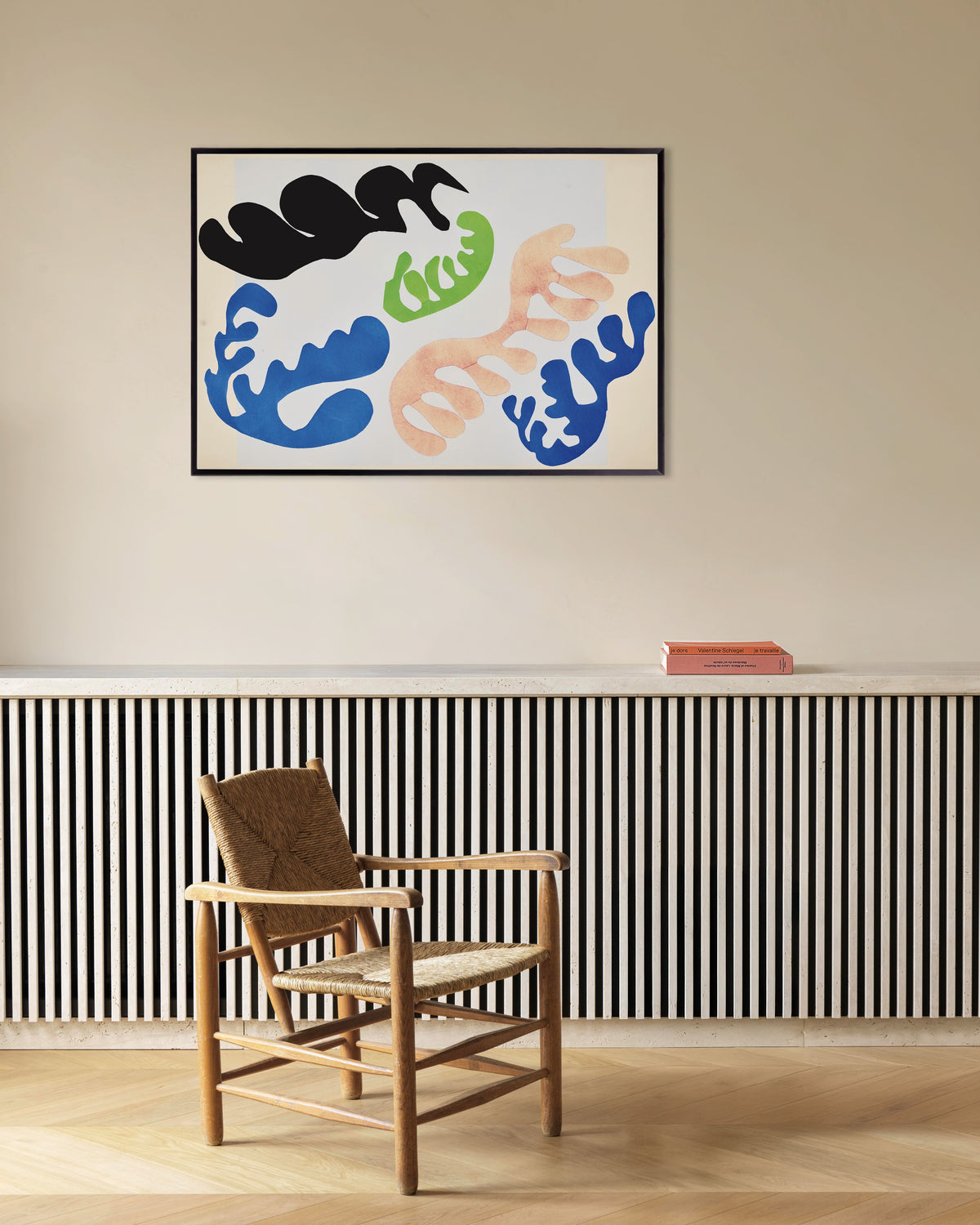 Poster di La laguna blu e corallo (Jazz, 1947) di Henri Matisse, con cornice in metallo