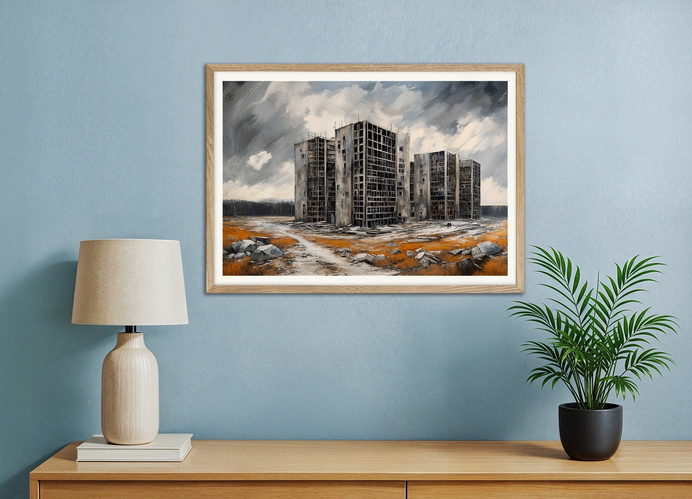 Poster of "This is what they do" – The Ruins - Poster, with natural wooden frame