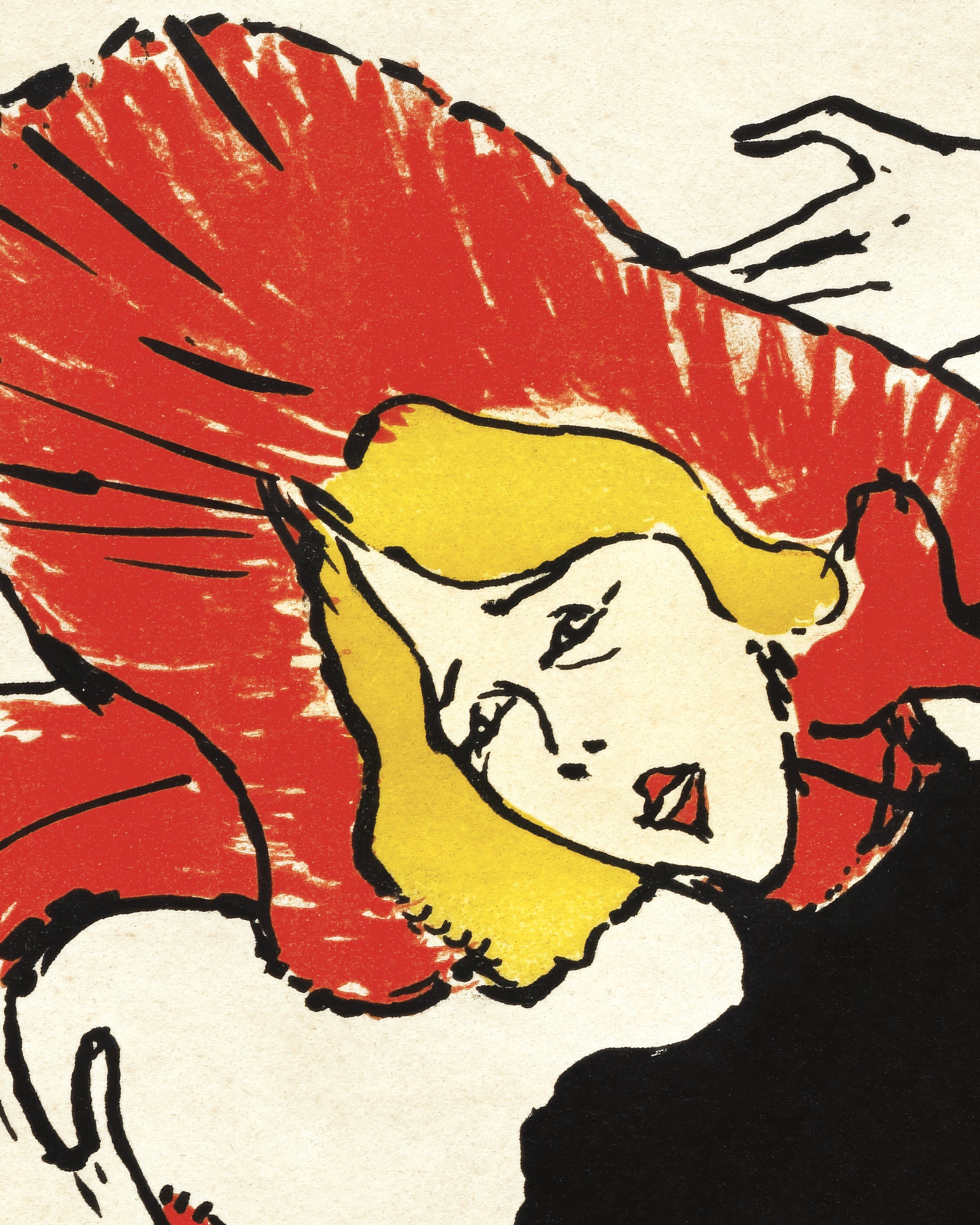 Jane Avril (1899) vo Henri de Toulouse-Lautrec Poster