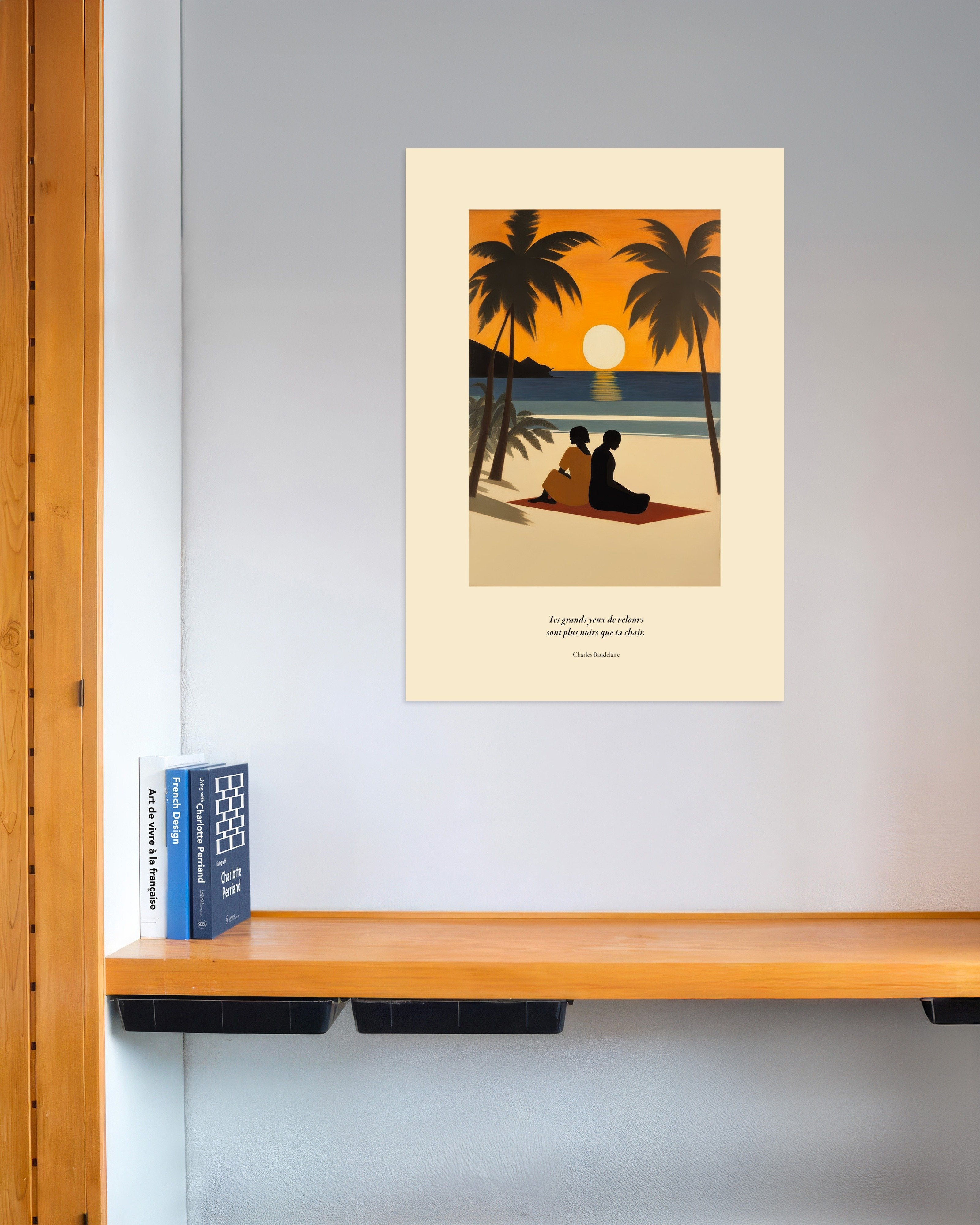 Poster of Velvet eyes, Baudelaire, french