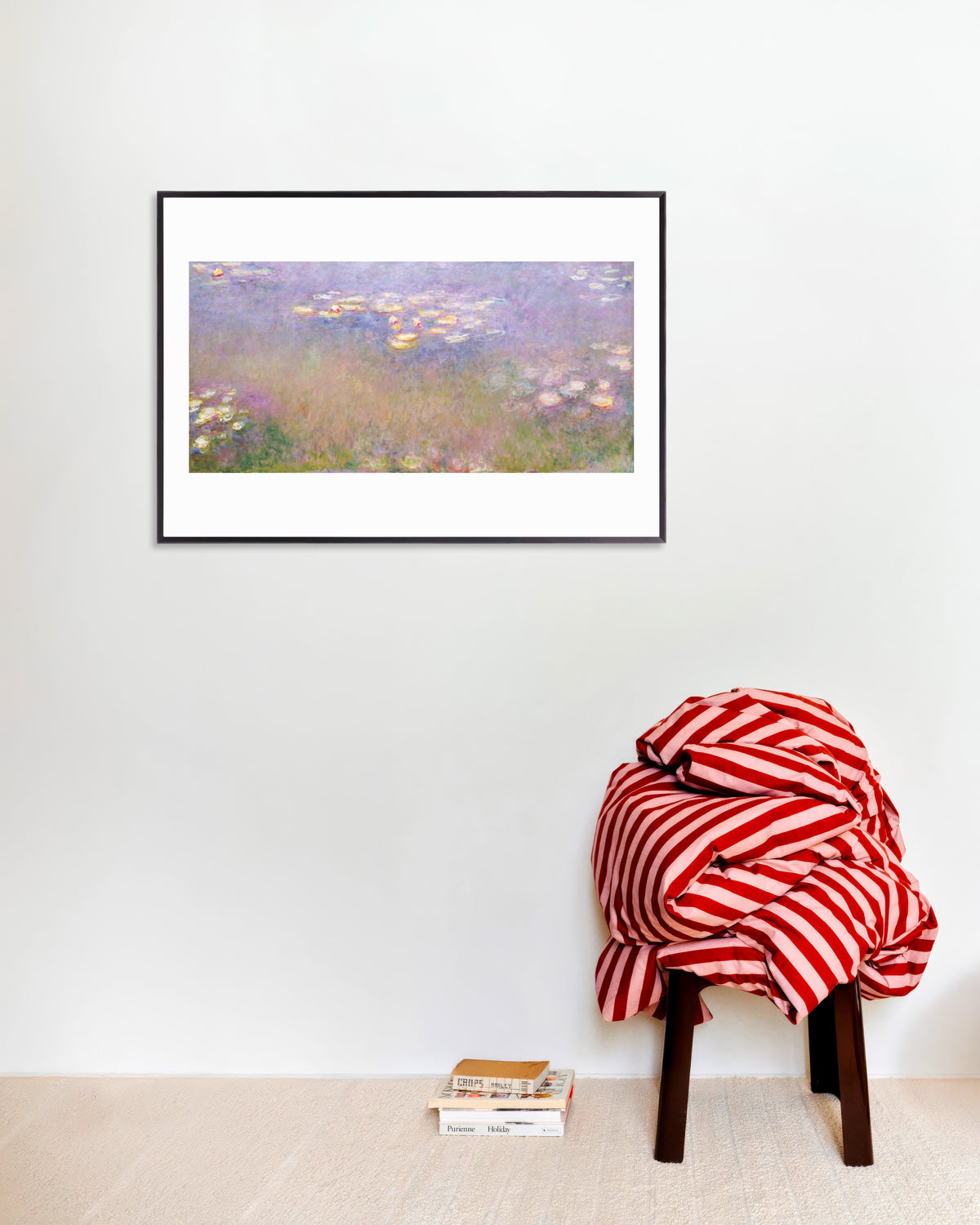 Affiche Nymphéas (vers 1915–1926) de Claude Monet, avec un cadre en métal