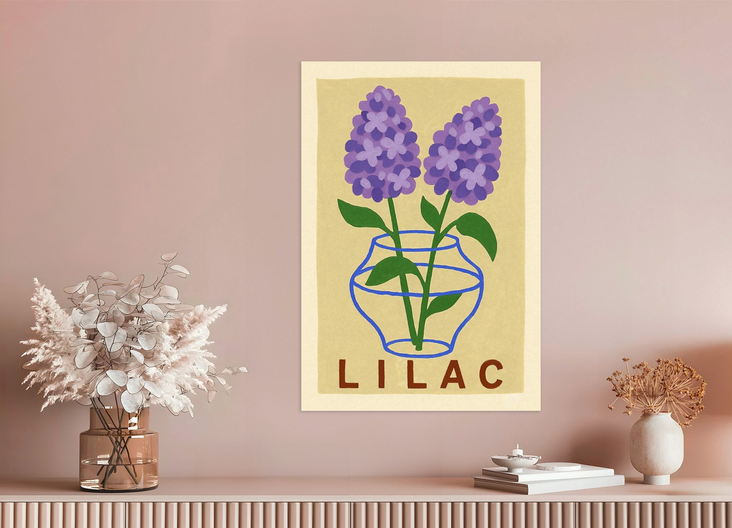 Stampa lilla Poster