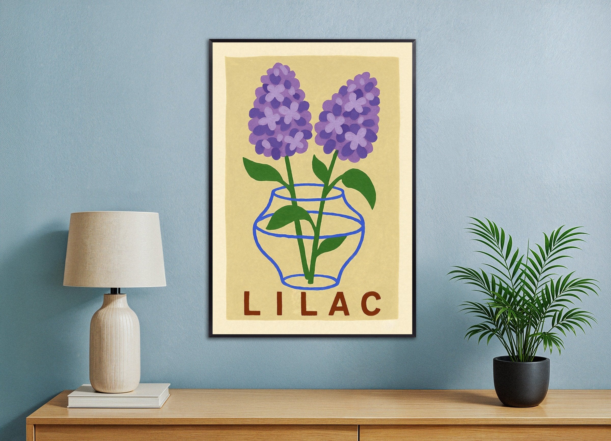 Stampa lilla Poster
