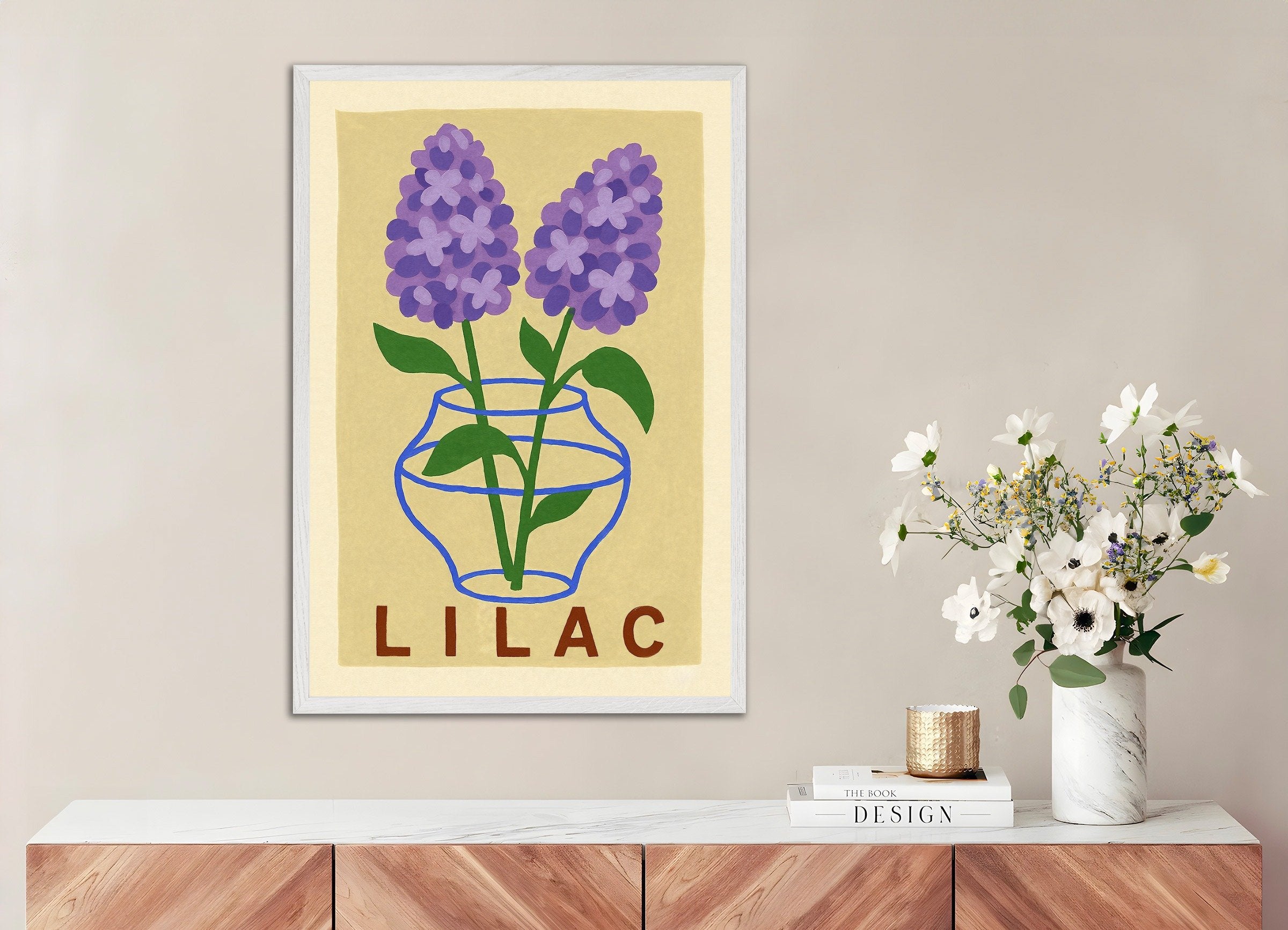 Stampa lilla Poster