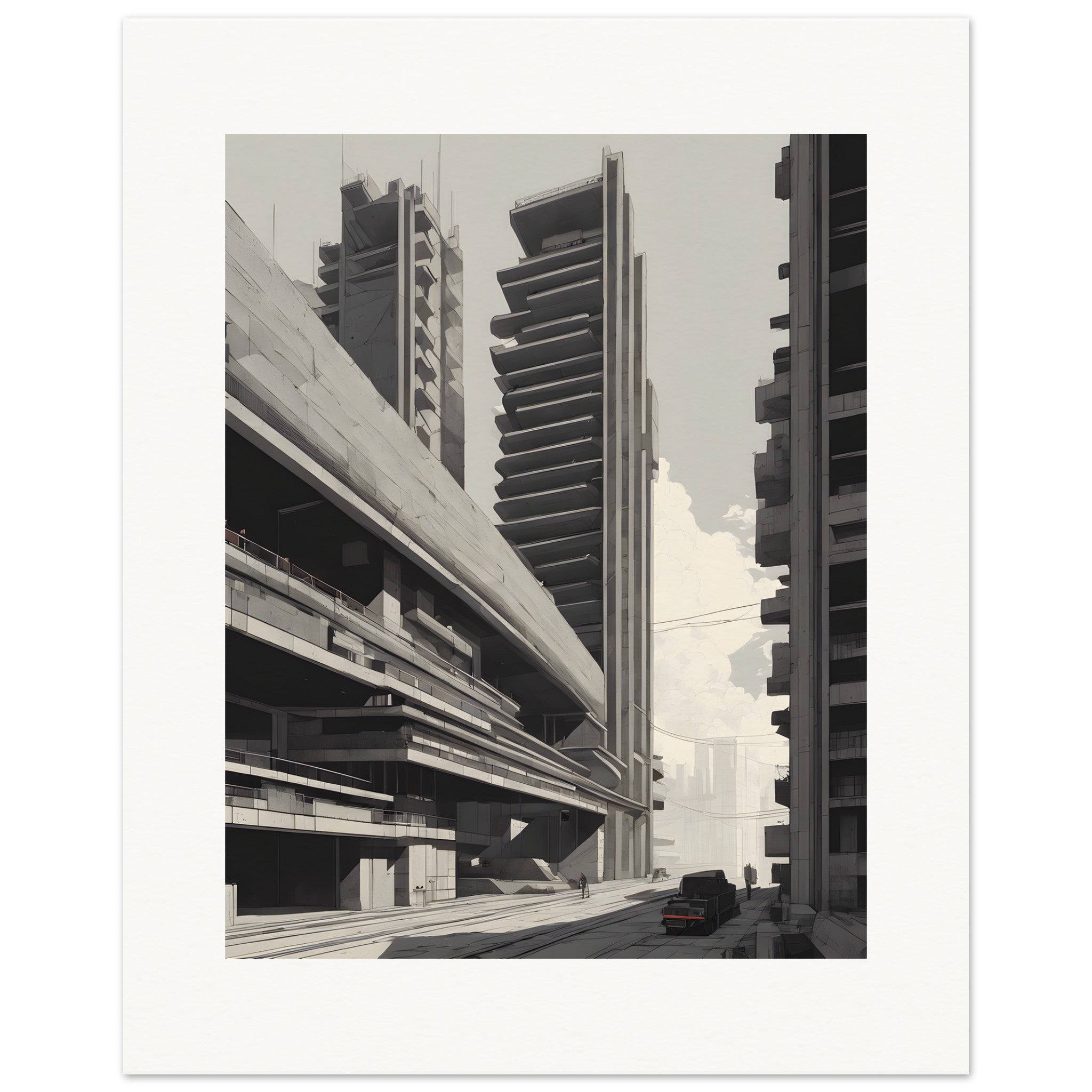 Lo-fi, Architecture brutaliste - Affiche